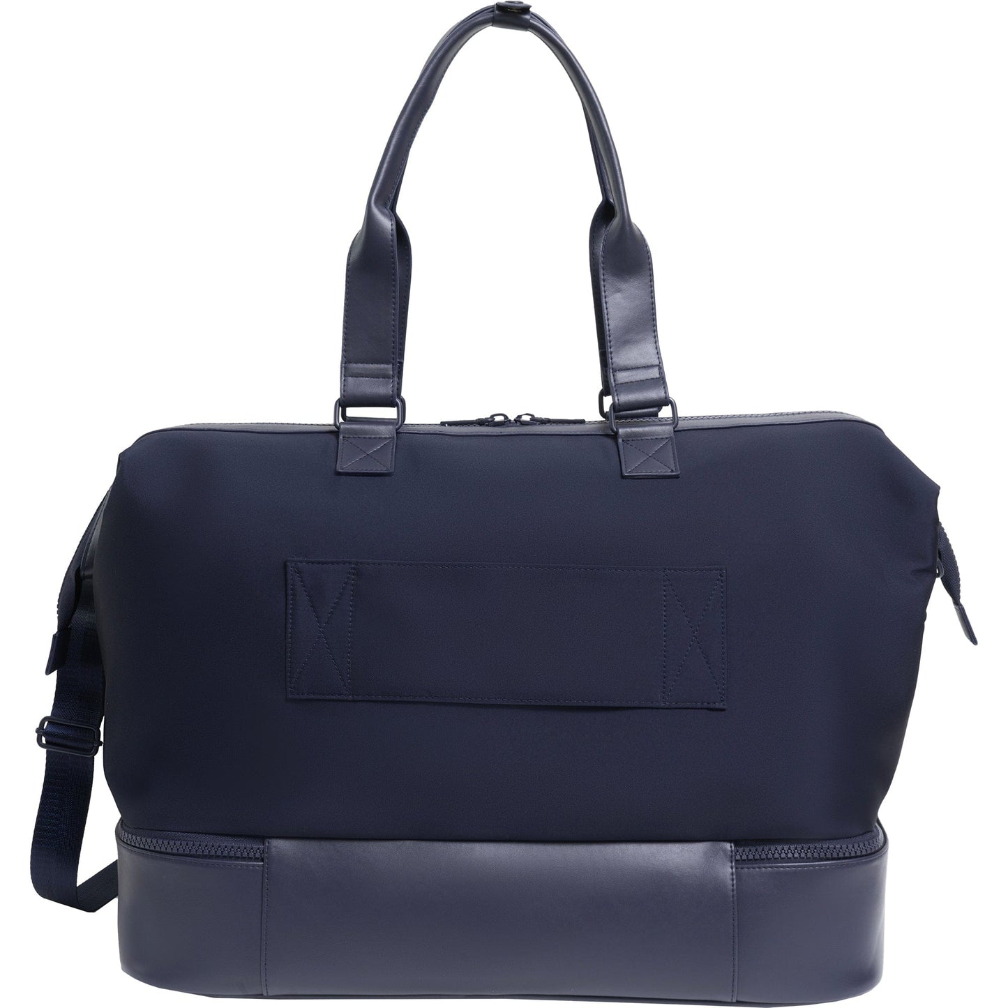 Max Studio Sport Nylon & Faux Leather Drop Bottom Duffel Bag