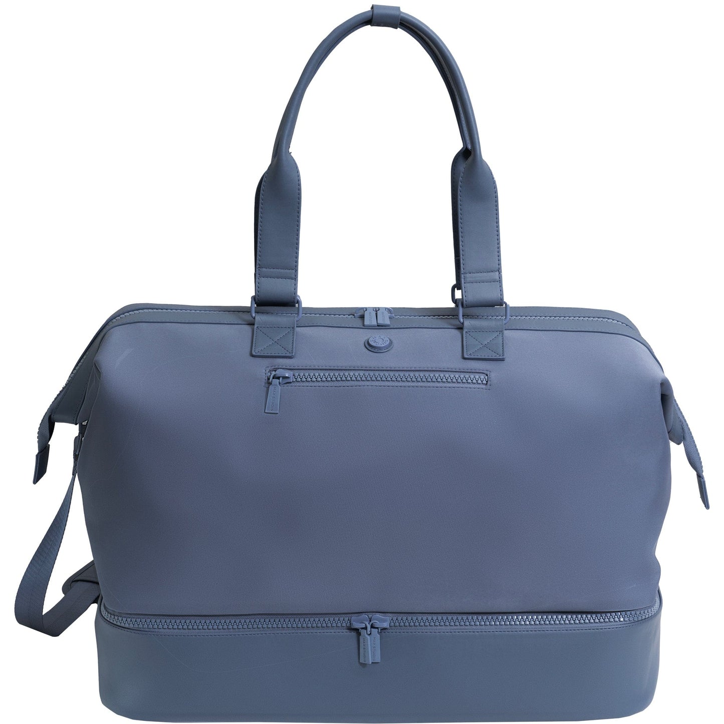 Max Studio Sport Nylon & Faux Leather Drop Bottom Duffel Bag