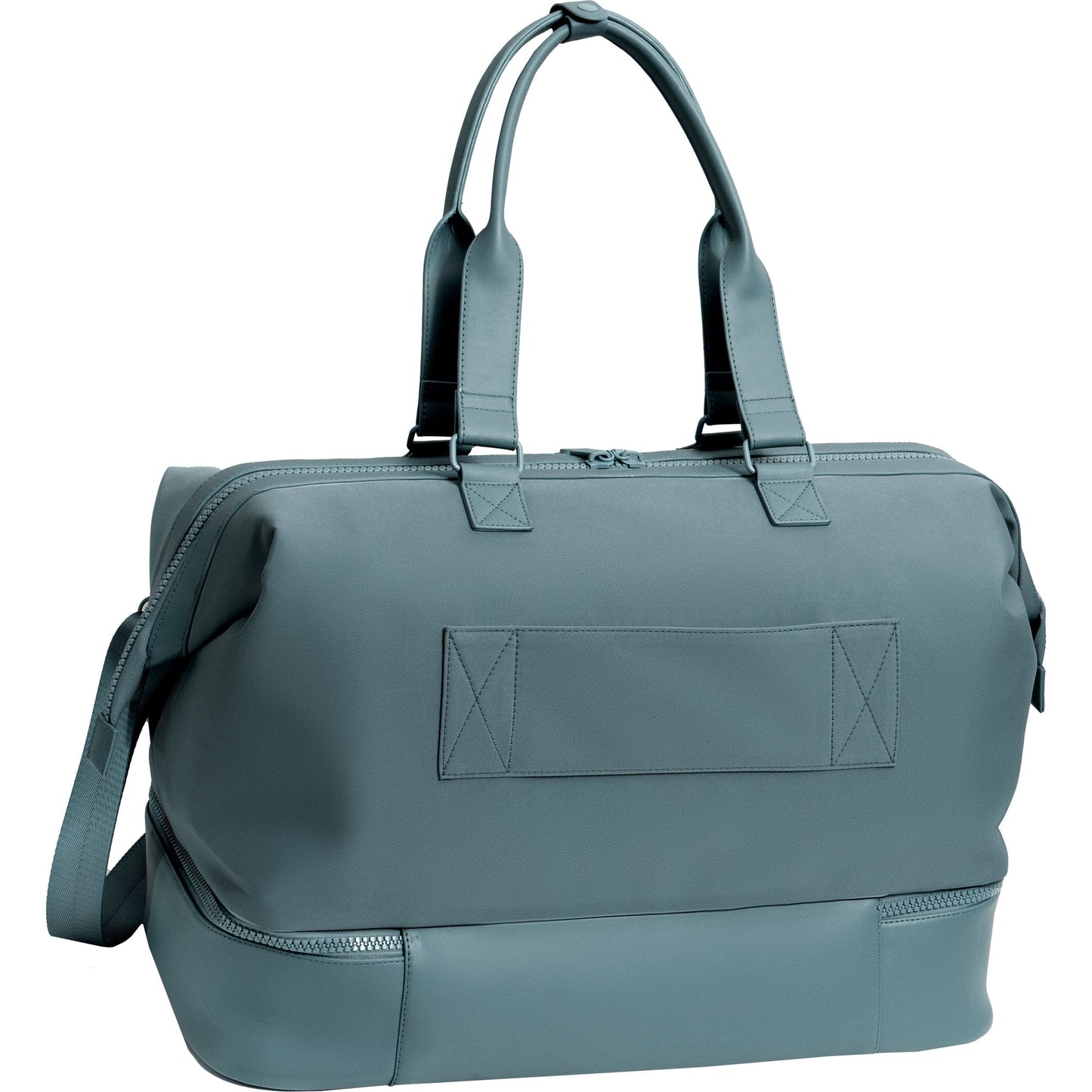 Max Studio Sport Nylon & Faux Leather Drop Bottom Duffel Bag
