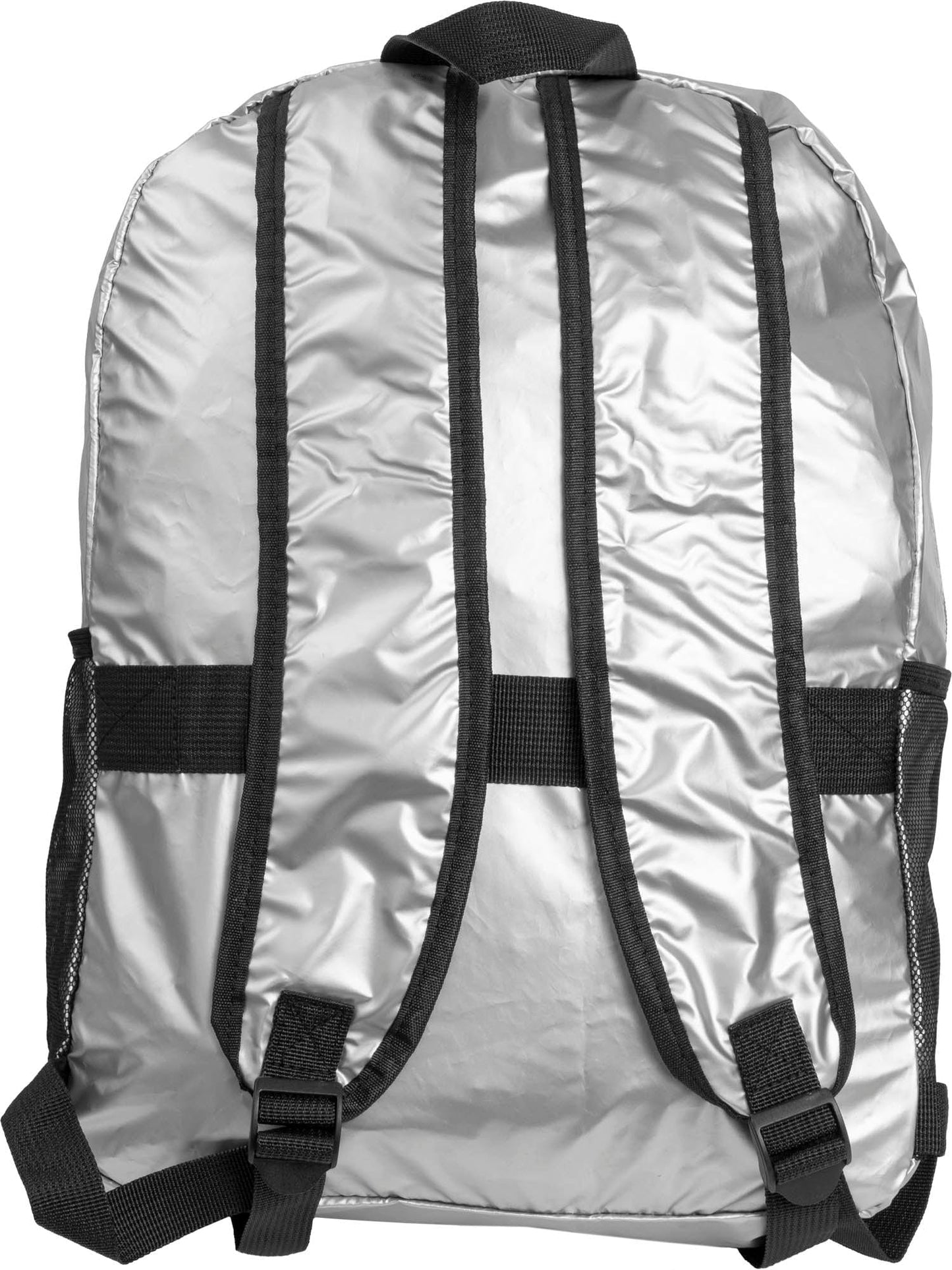 Boarding Pass Recycled Metallic Foldable & Packable Pouch Backpack