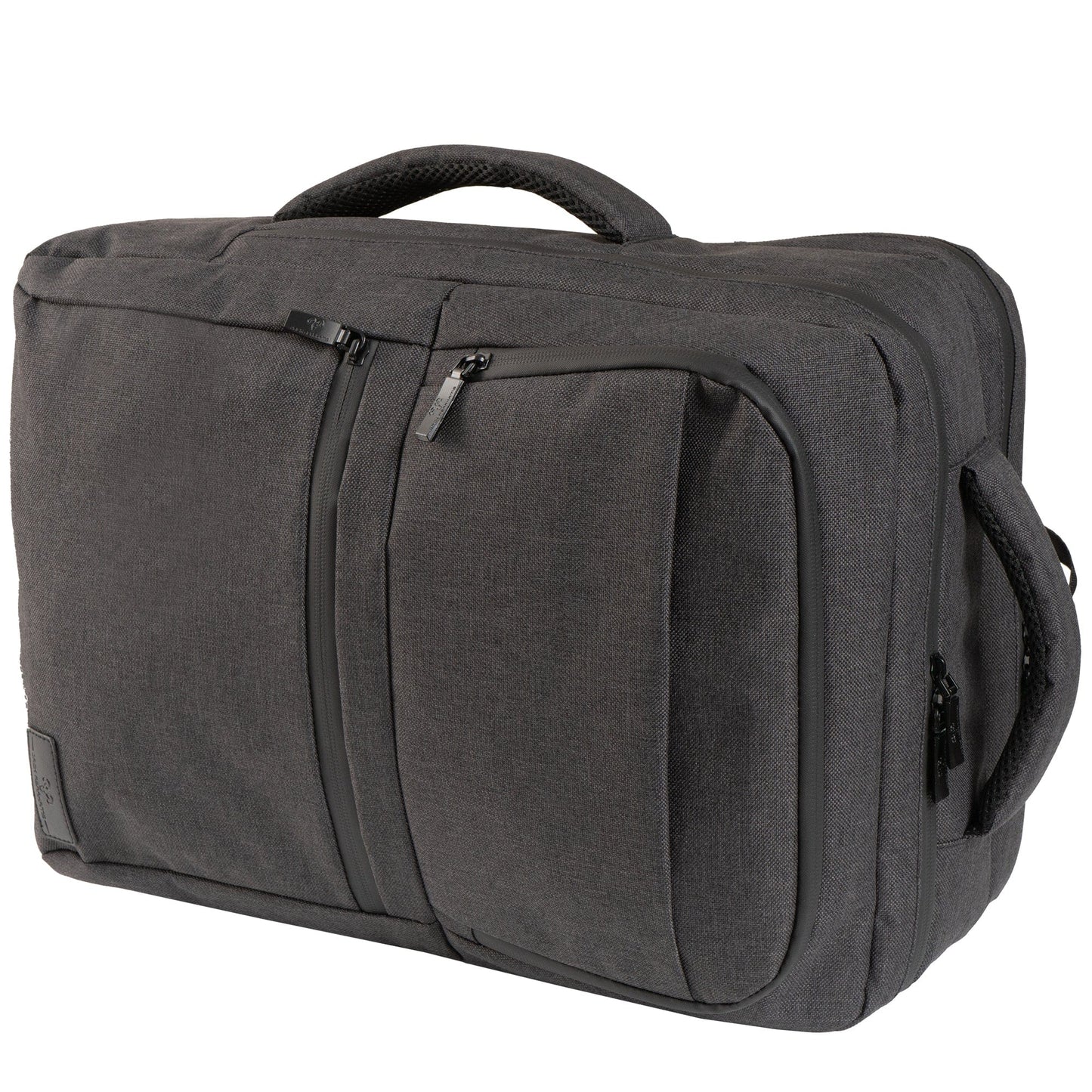 Jack Abrahams The Bristol Twill Nylon 19-In Convertible Travel Backpack