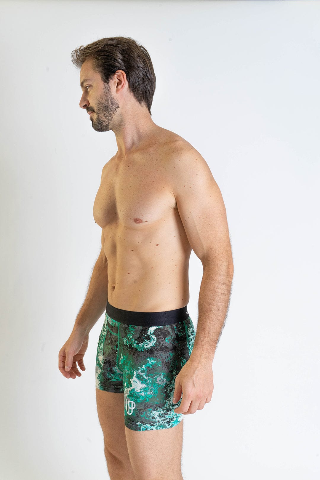 Veil Camo x UP Boxers Woods Green Camo Print Modal Boxer Brief