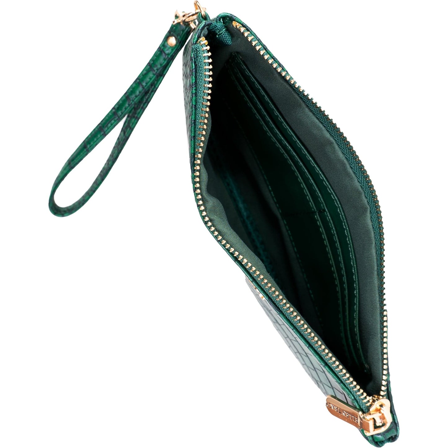 Ellen Tracy Croco Wristlet