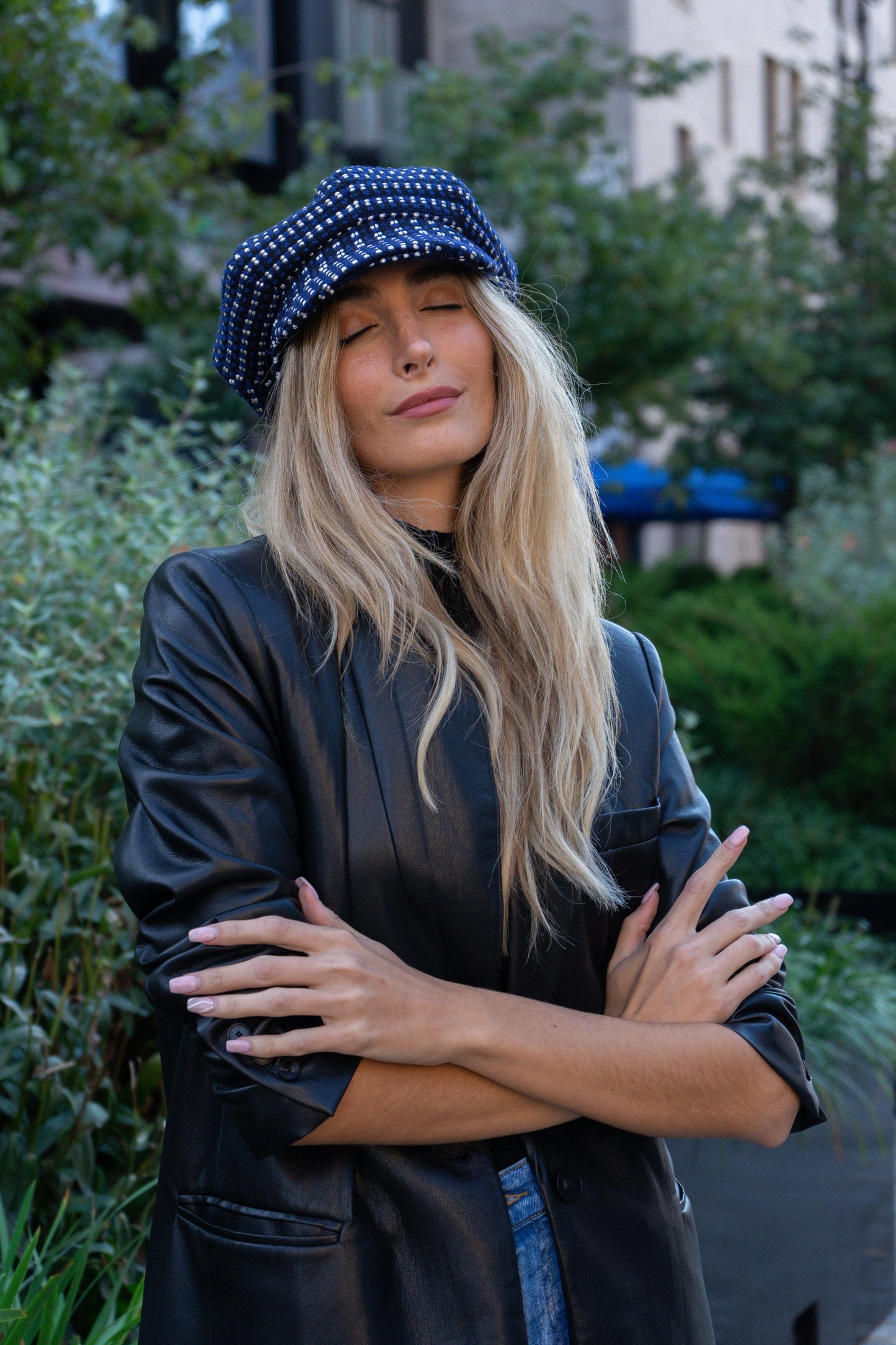 Magid Patterned Newsboy Cabby Hat