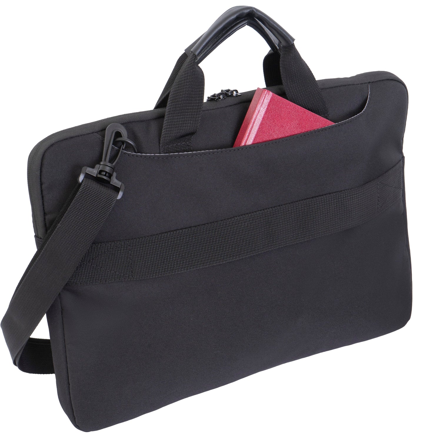 Jack Abrahams |The Preppy | 18-In Men's Lightweight Twill Laptop Briefcase with Reflectors