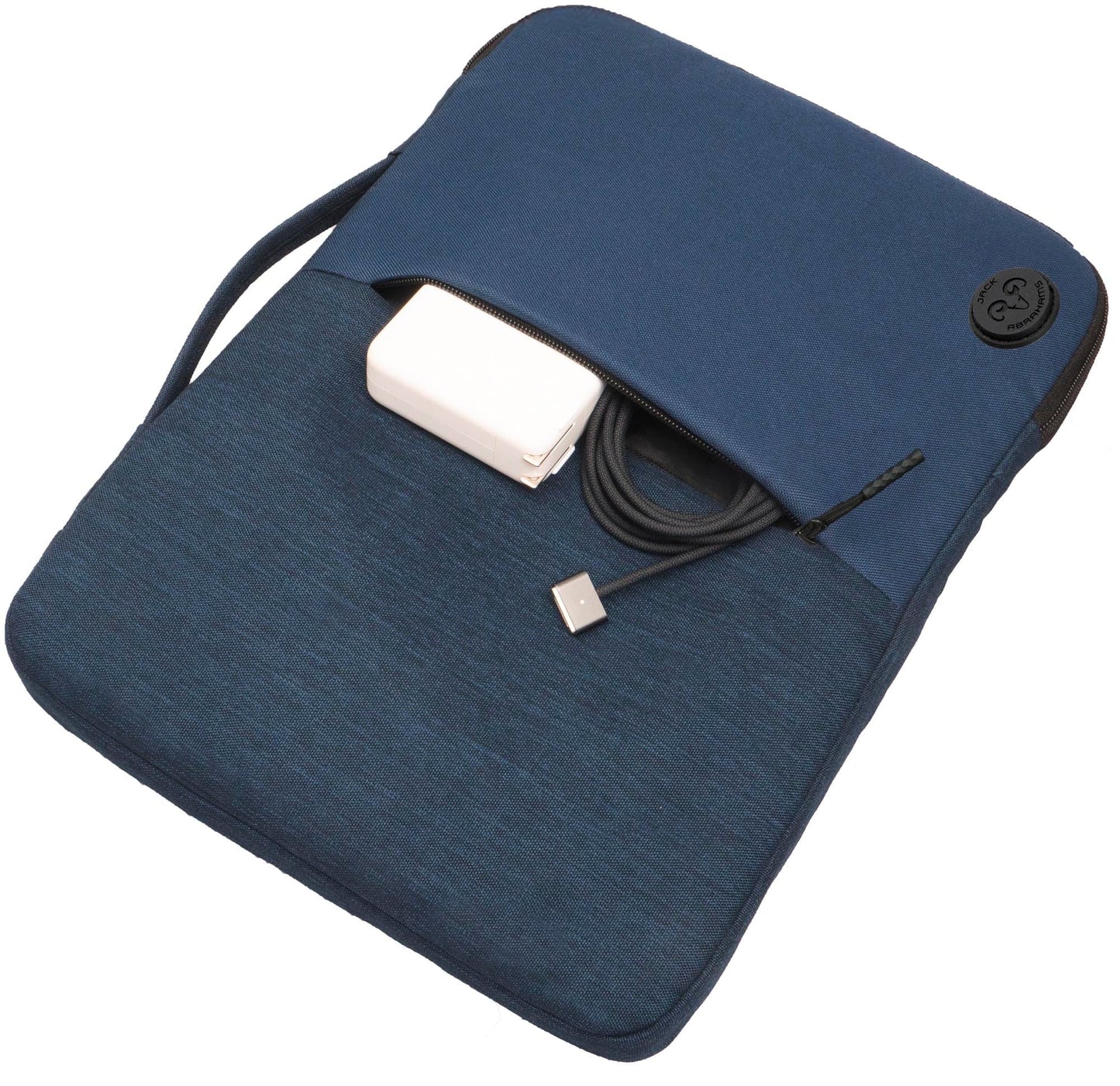 Jack Abrahams The Velocity Two-Tone Nylon Protective Padded Laptop Sleeve