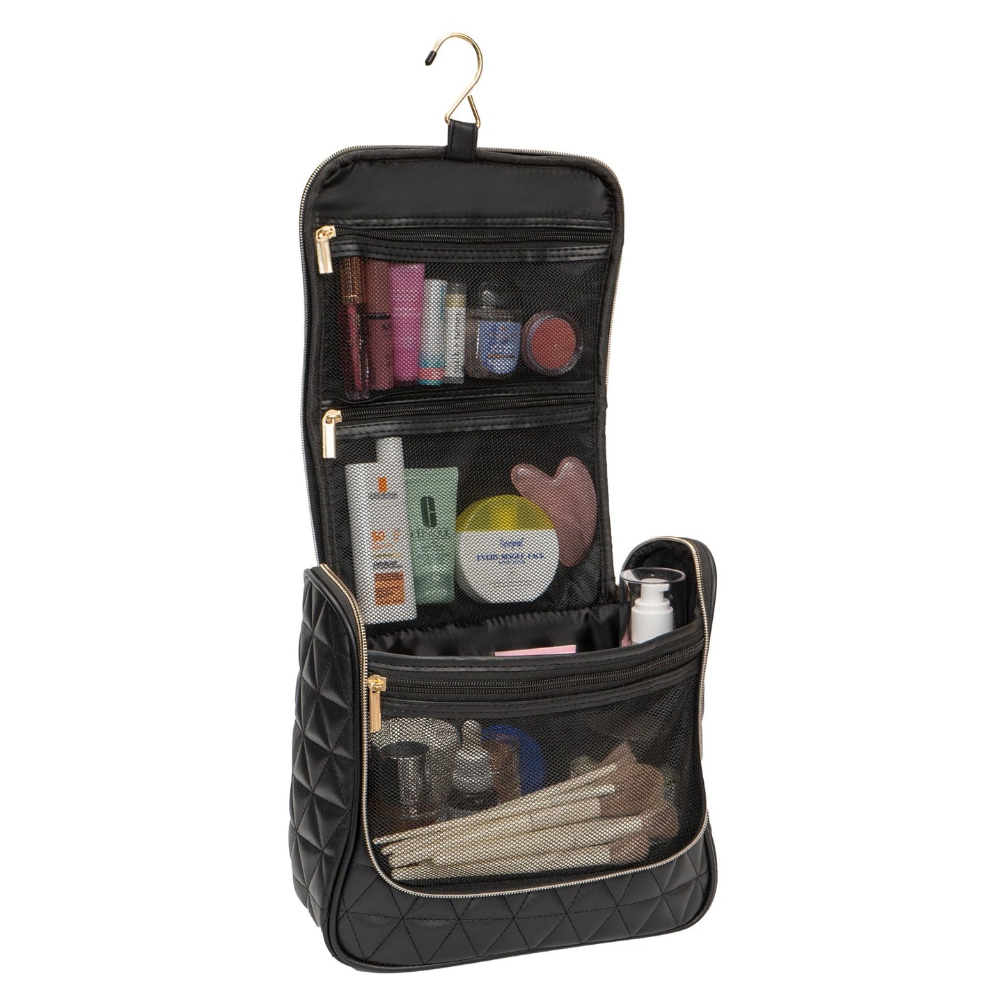 Joan & David The Triangle Quilted Hanging Toiletry Bag