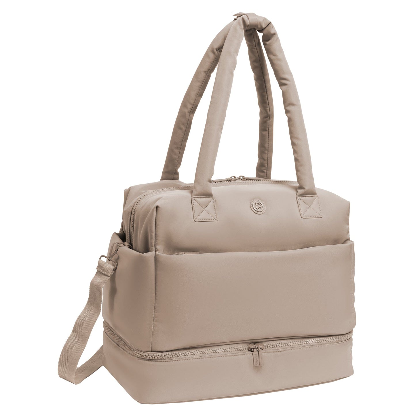 Joan & David 18 Inch High Density Sport Nylon Drop Bottom Duffel Bag