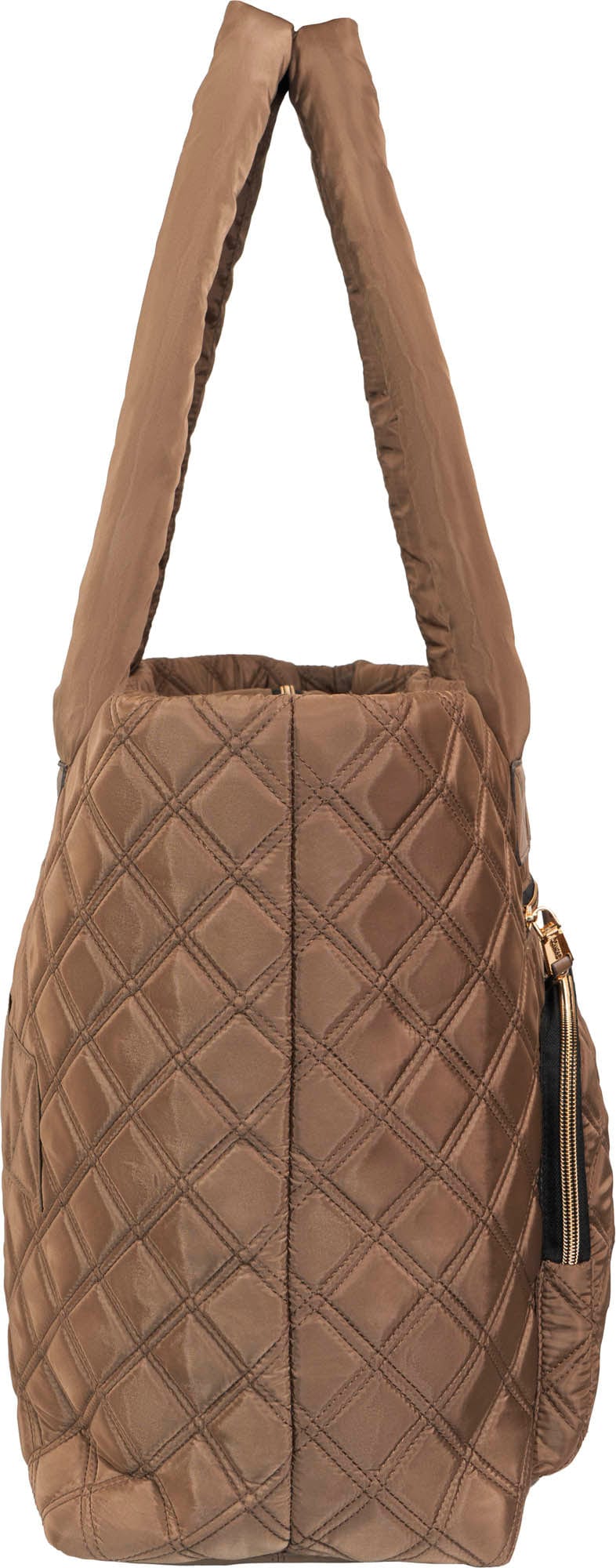 Joan & David Diamond Quilted Nylon Tote