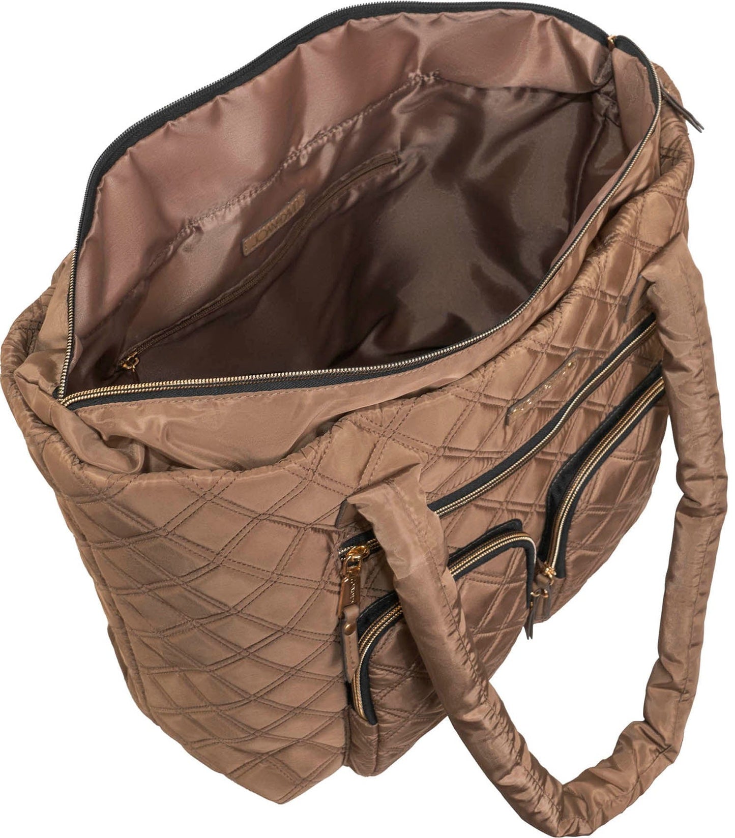 Joan & David Diamond Quilted Nylon Tote