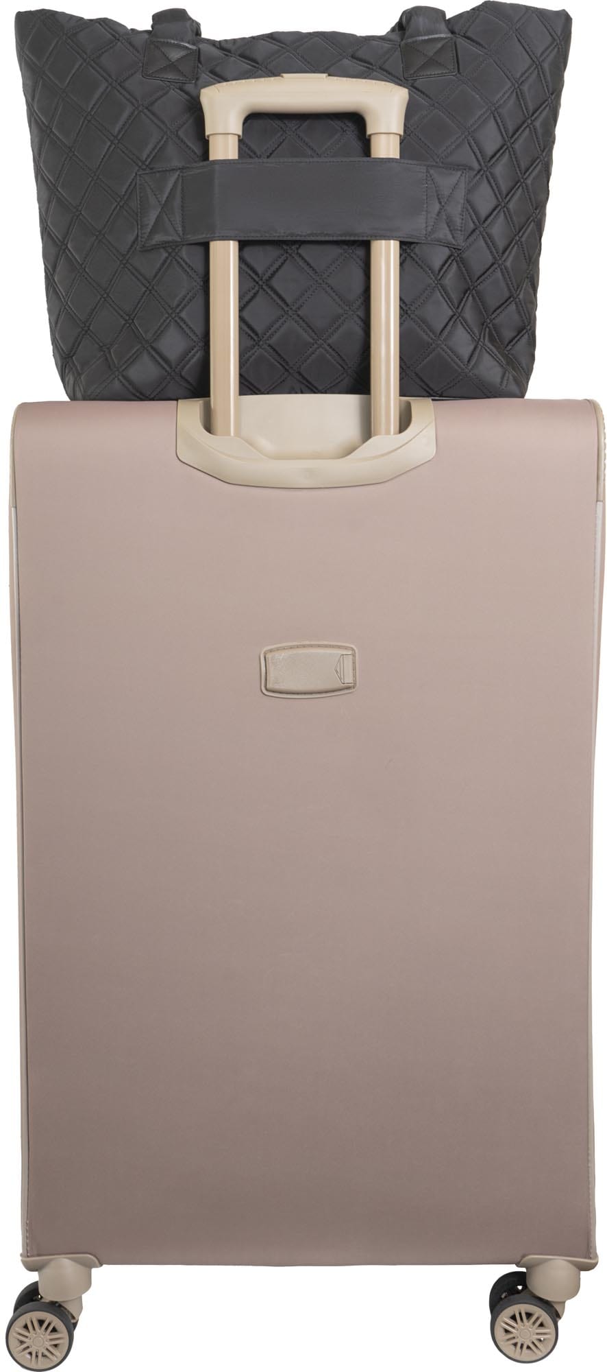 Joan & David Diamond Quilted Nylon Tote