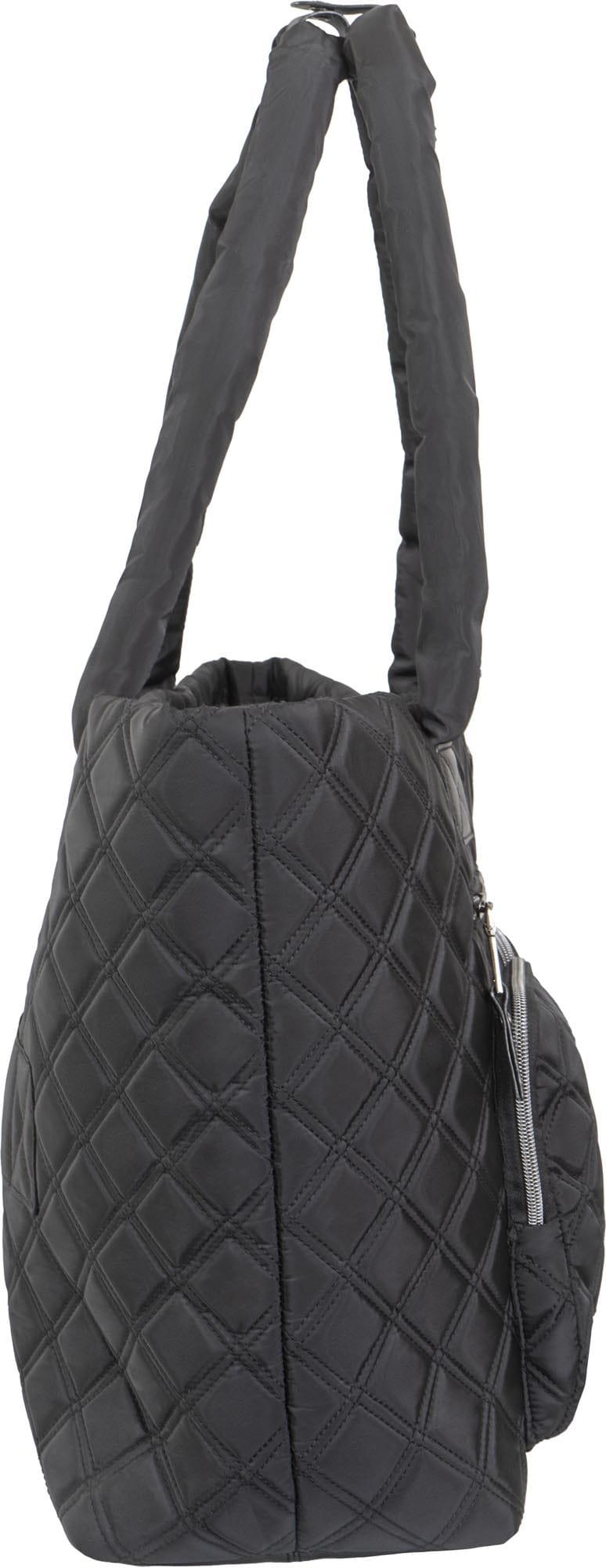 Joan & David Diamond Quilted Nylon Tote