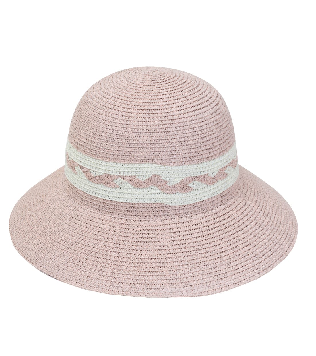 Max Studio Braided Straw Bucket Sun Hat