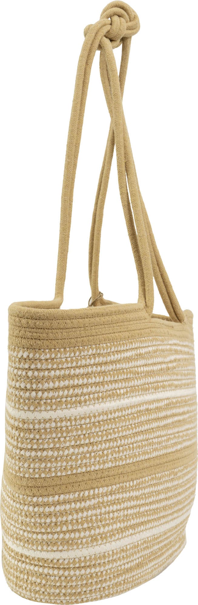 Magid Natural Cotton Woven Knot Shoulder Woven Tote