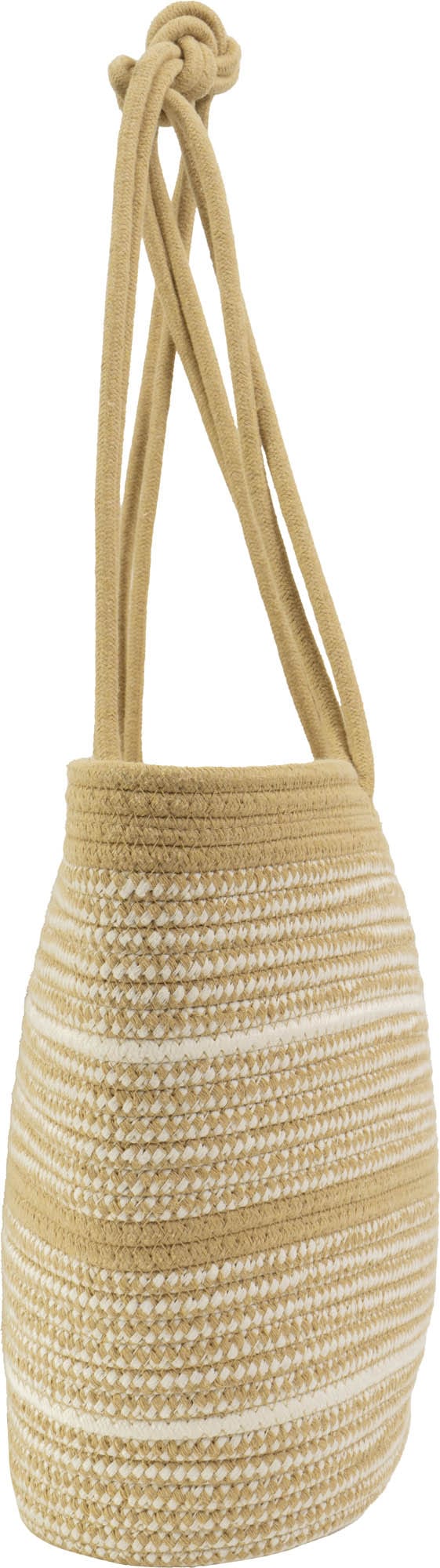 Magid Natural Cotton Woven Knot Shoulder Woven Tote