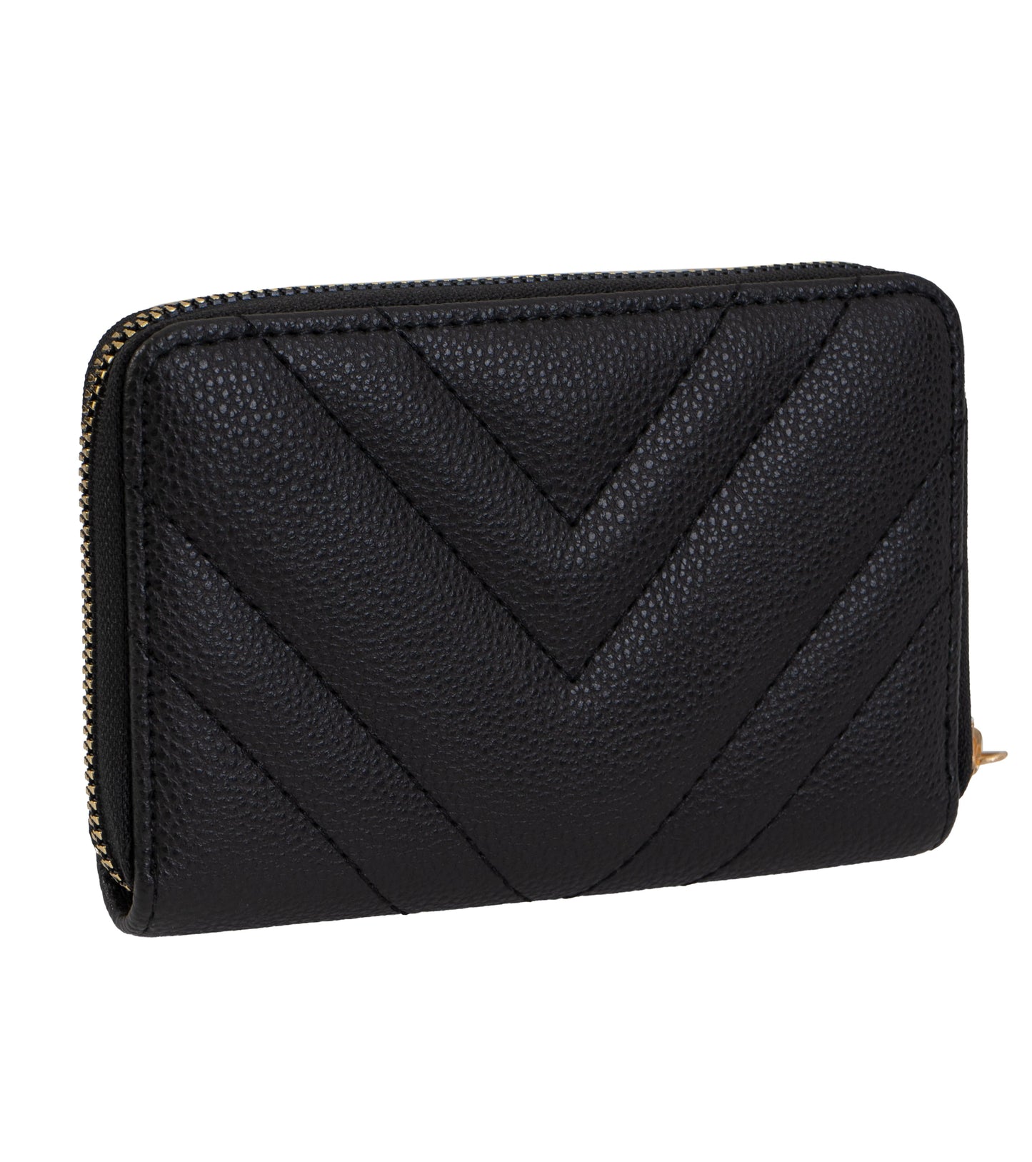 Rebecca & Rifka Quilted Pebble Chevron Medallion Zip Indexer Wallet