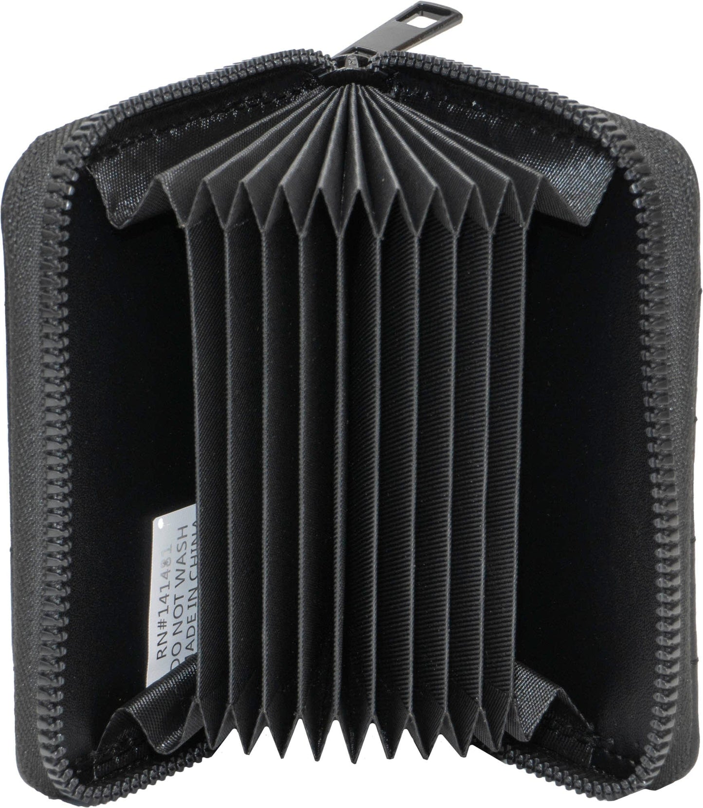 Rebecca & Rifka Smooth Houndstooth Quilt Medallion Zip Accordian Wallet