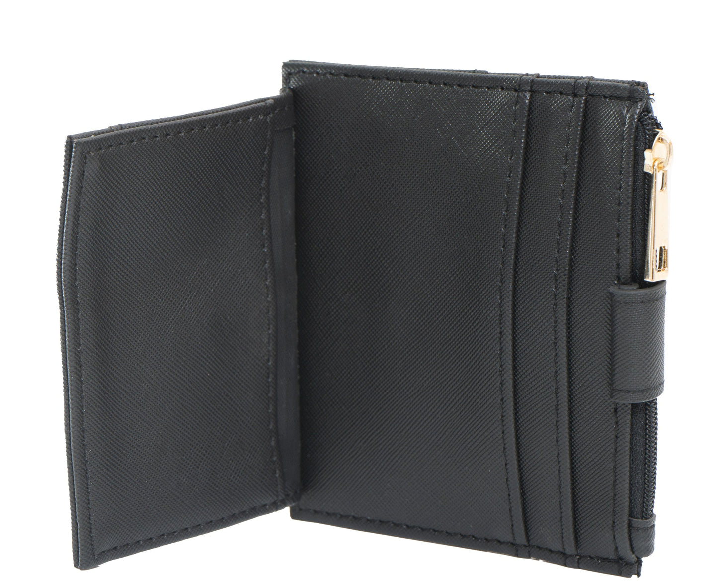 Rebecca & Rifka Saffiano Emblem Snap ID Card Holder