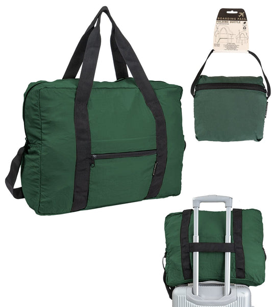 Boarding Pass Recycled Foldable & Packable Pouch Duffel Travel Bag