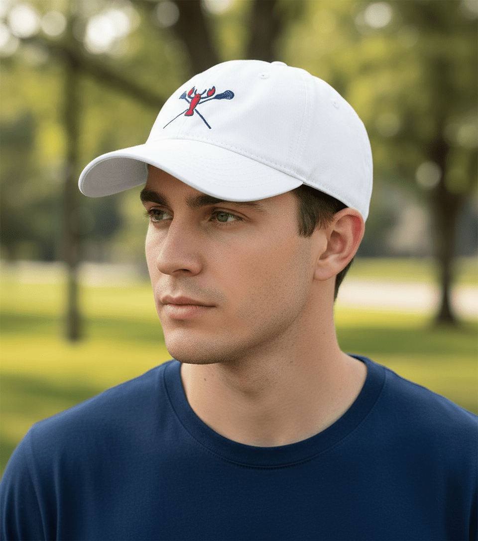 The Hamptons White Cotton Baseball Cap