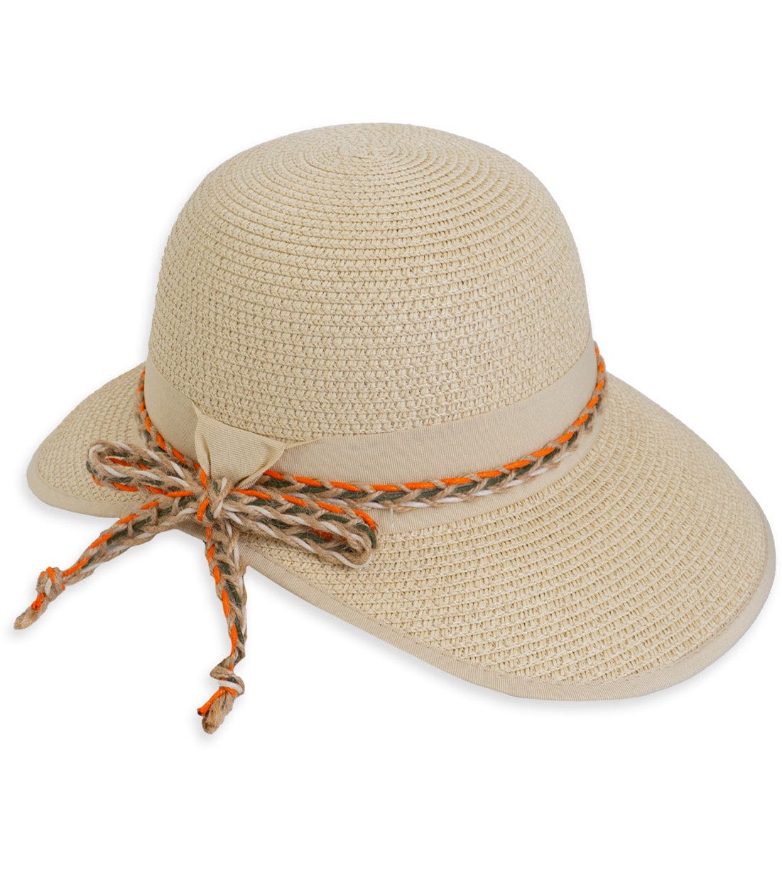Magid Braided Bow Straw Garden Hat