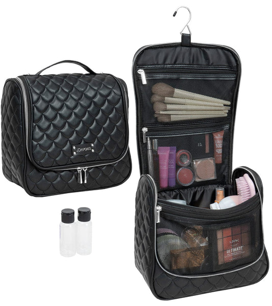 Joan & David The Teardrop Quilted Hanging Toiletry Cosmetic Bag