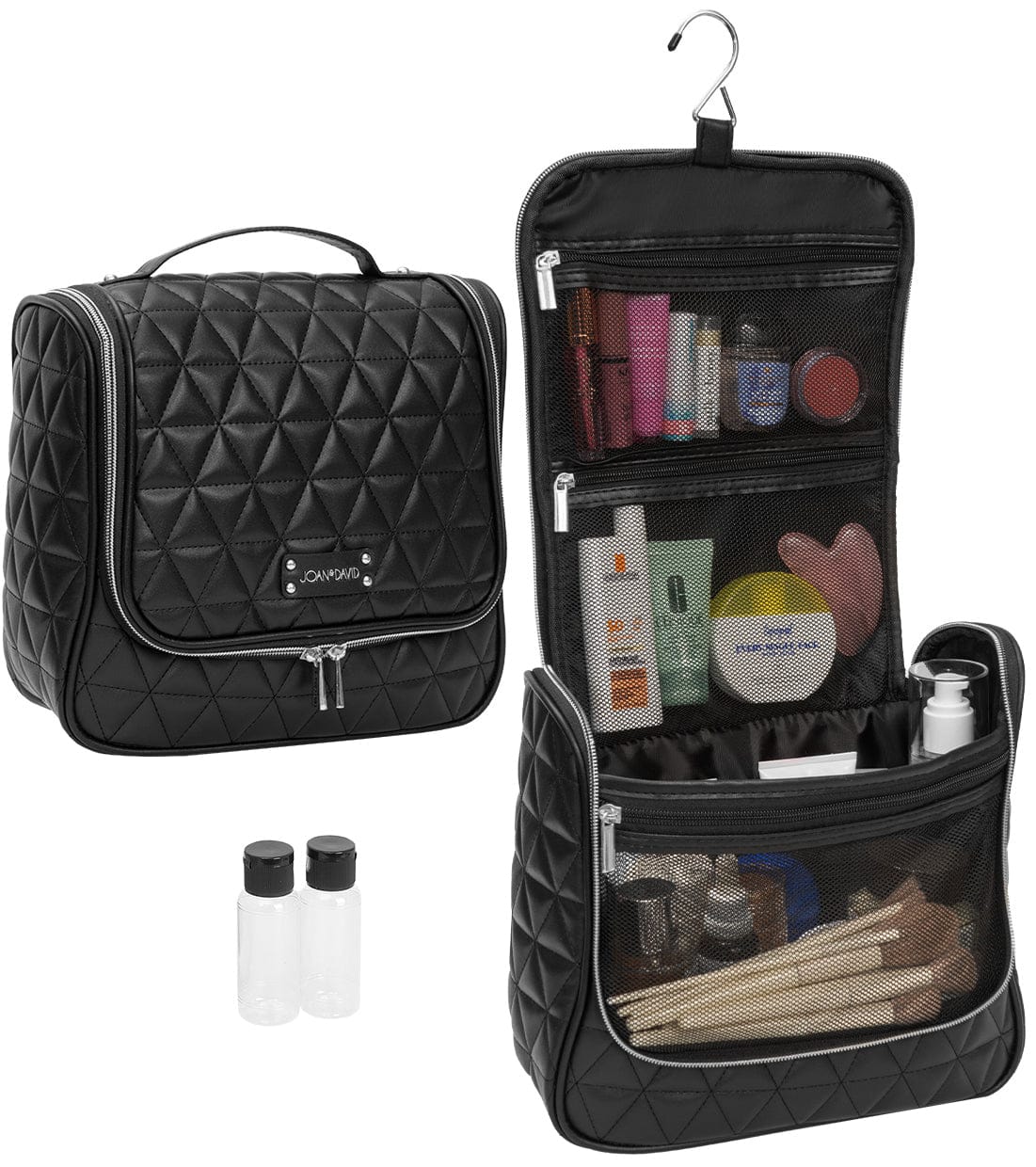 Joan & David The Triangle Quilted Hanging Makeup Toiletry Bag