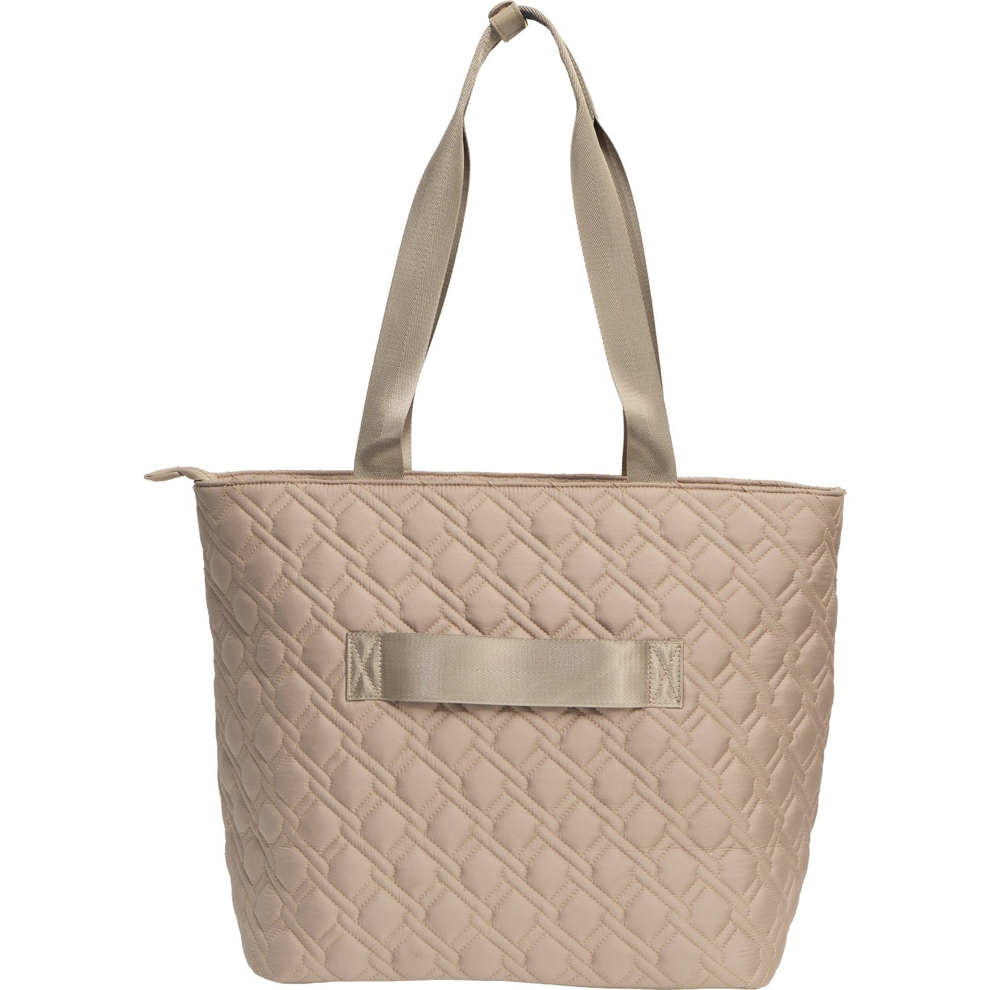 Ellen Tracy 20 Inch Basket Weave Quilted Nylon Large Travel Workbook Tote Bag