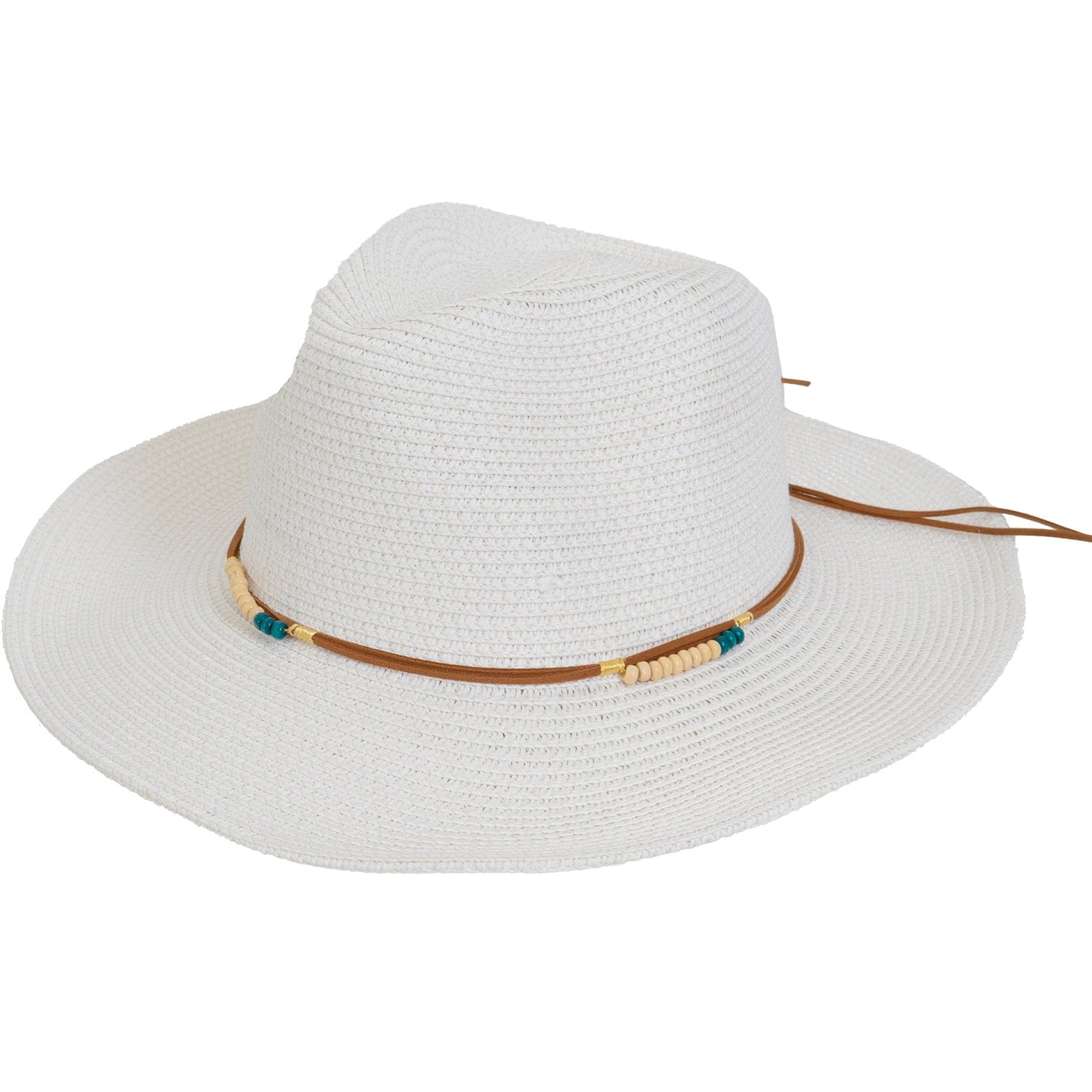 Magid Beaded Macrame Cowboy Straw Hat