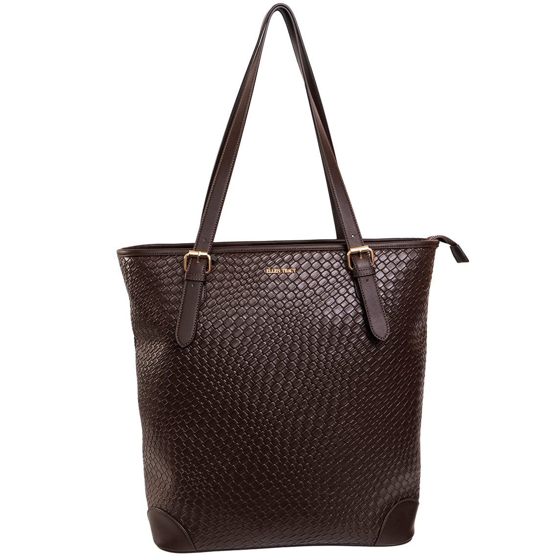 Ellen Tracy 18 Inch Croco Large Travel Workbook Tote Bag
