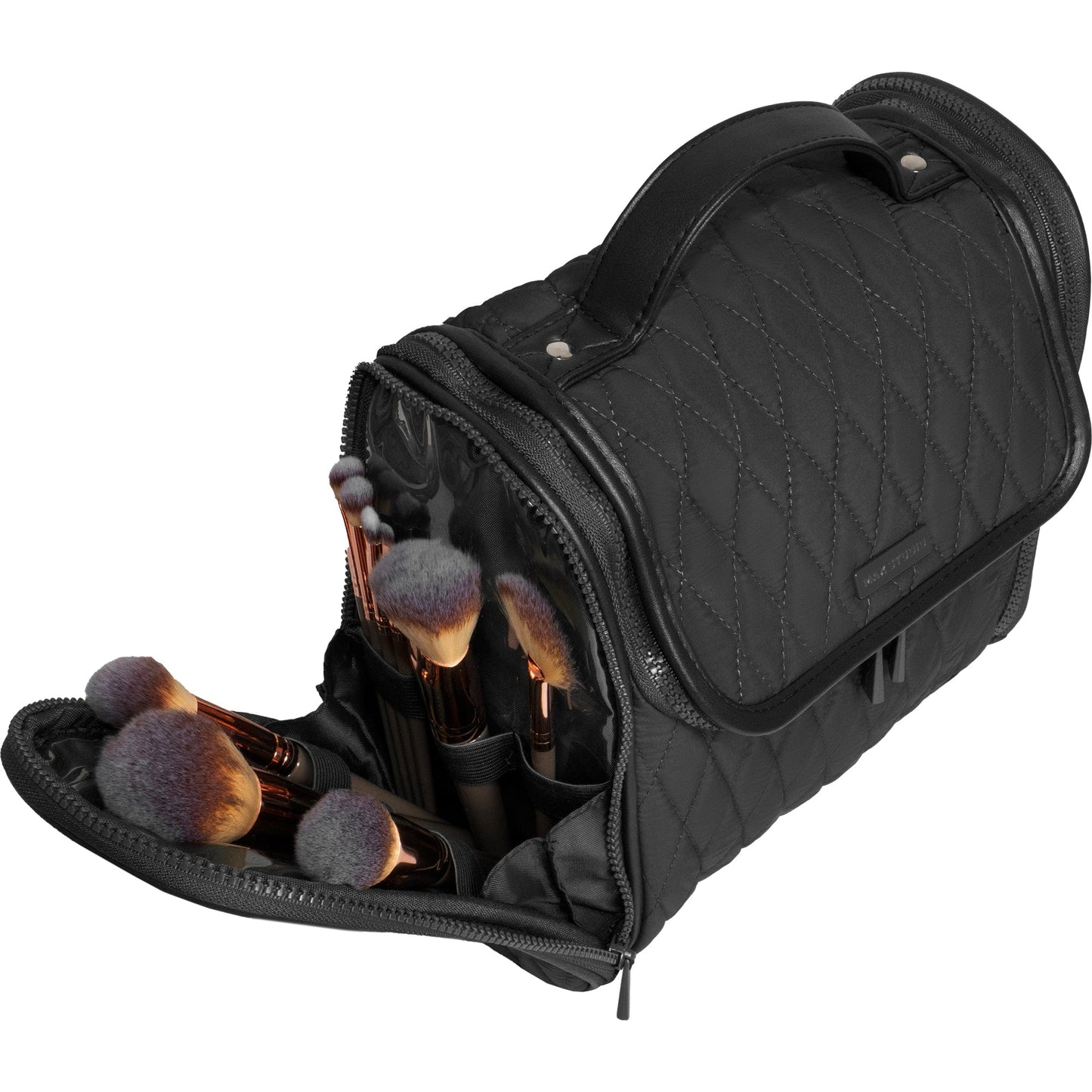 Max Studio Diamond Quilted Nylon Hanging Toiletry Bag