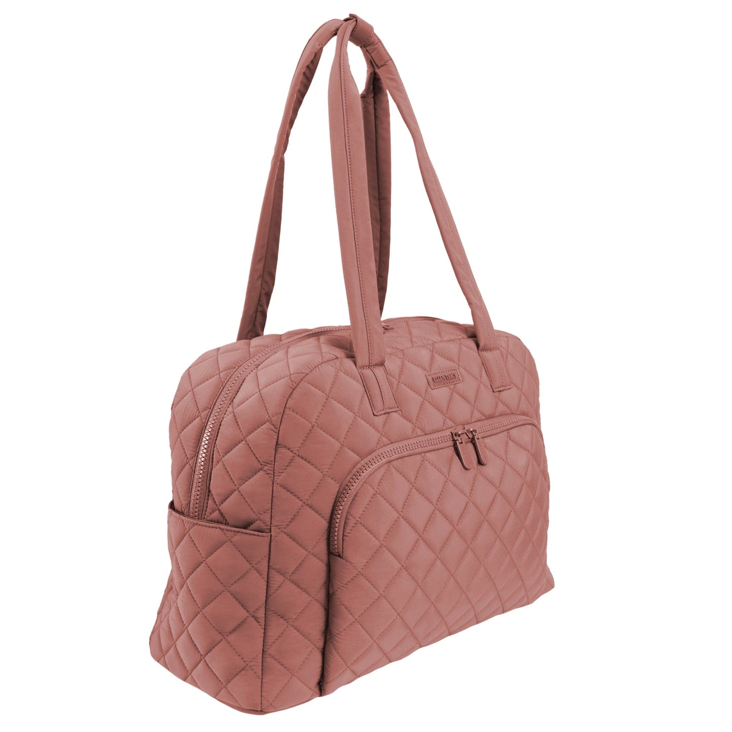 Ellen Tracy 20 Inch Diamond Nylon Quilted Travel Duffel