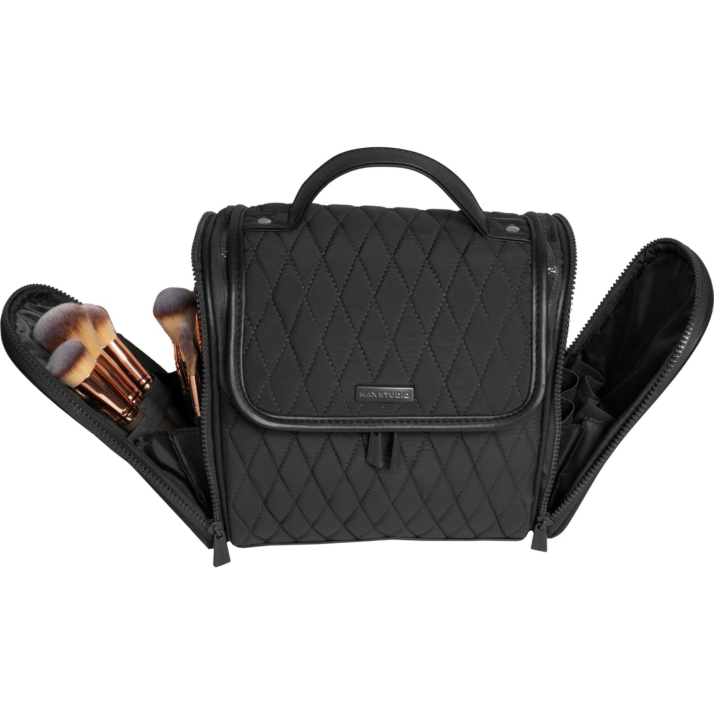 Max Studio Diamond Quilted Nylon Hanging Toiletry Bag