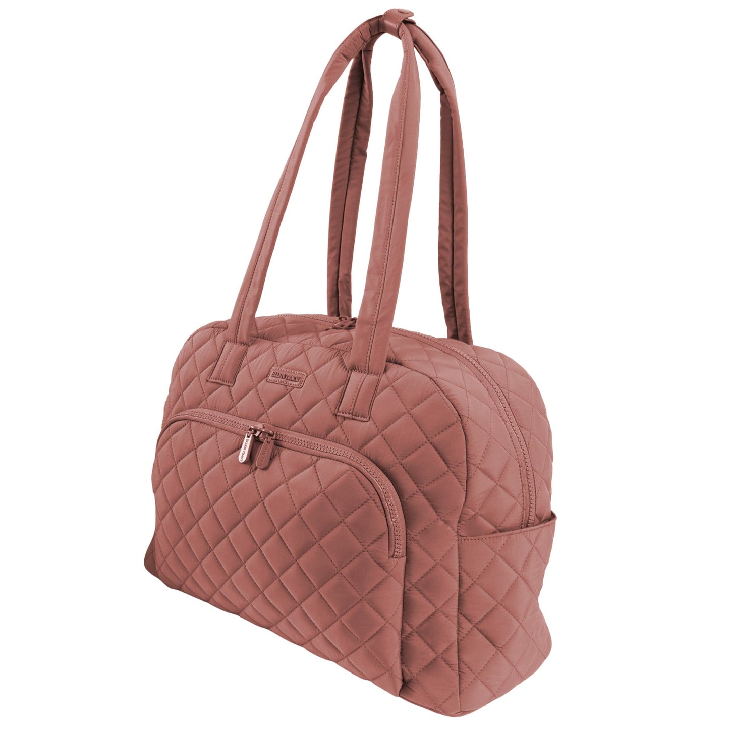 Ellen Tracy 20 Inch Diamond Nylon Quilted Travel Duffel