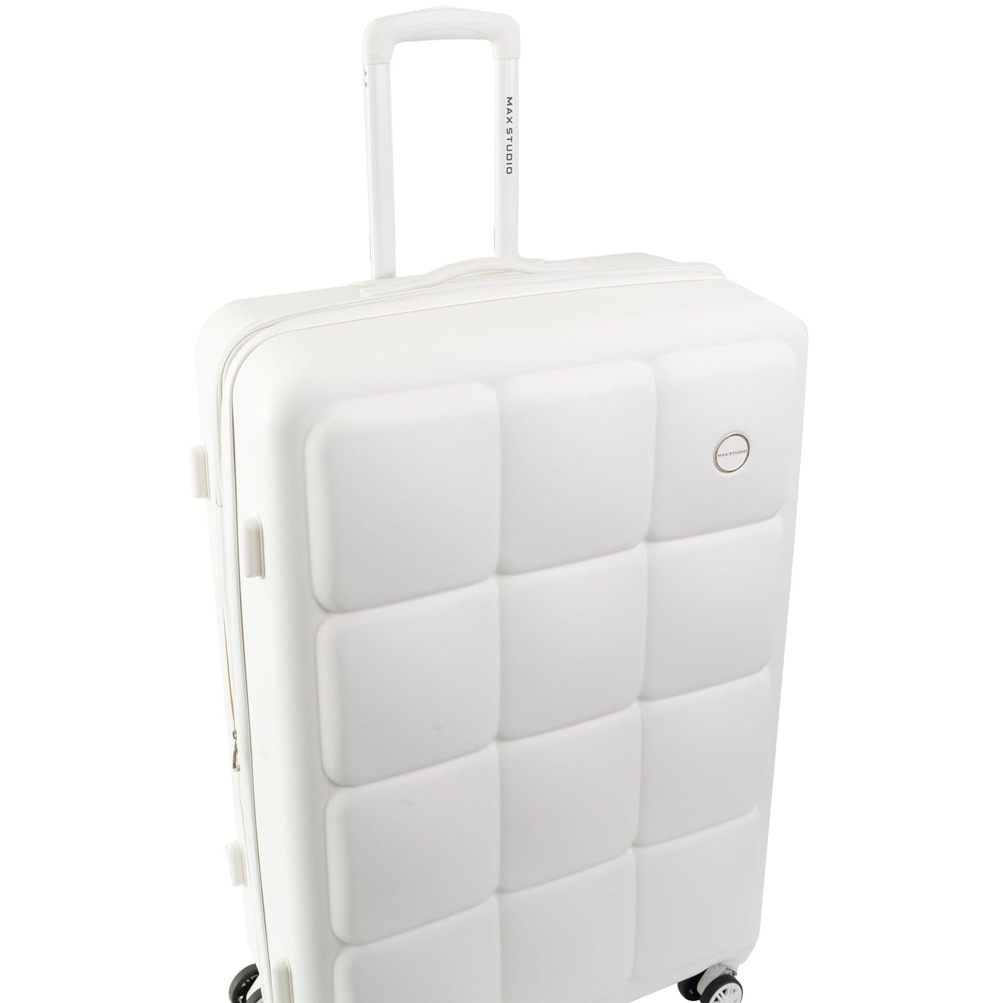 Max Studio The Square Embossed ABS 2-Piece Hard-Sided Luggage Set