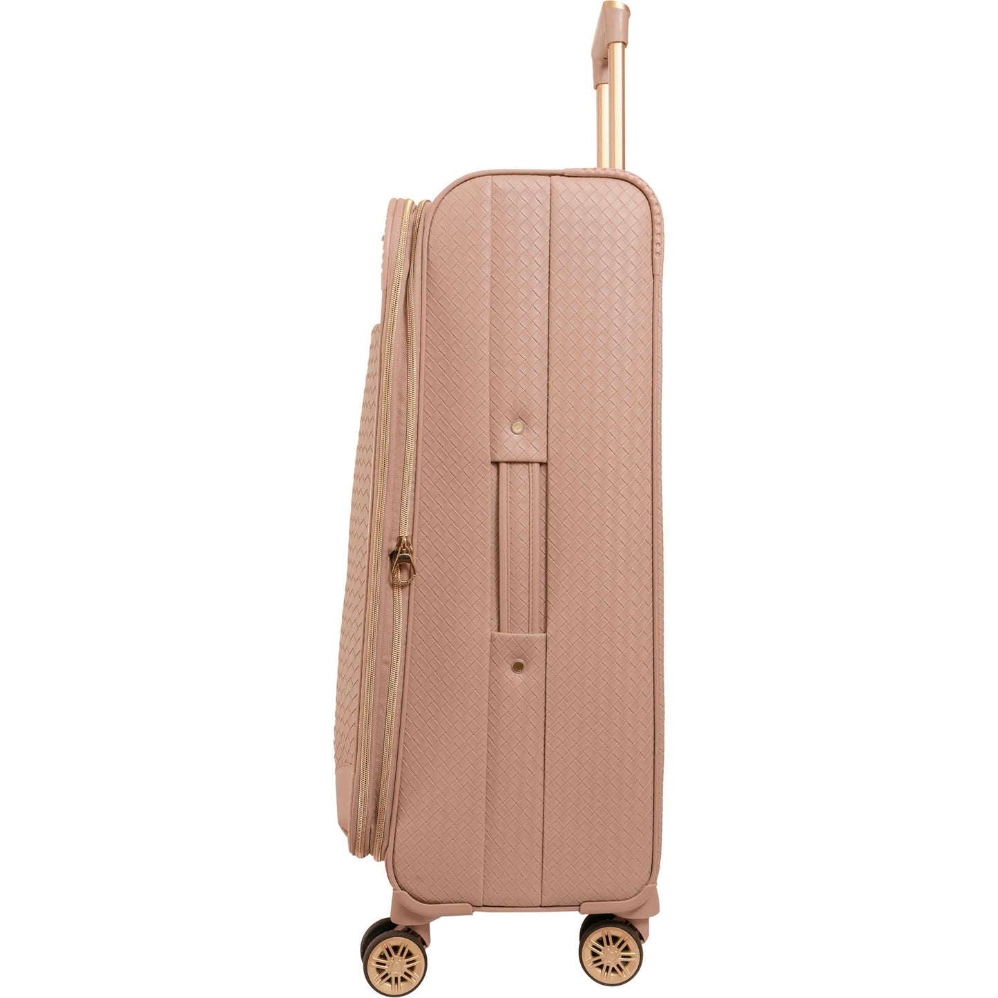 Ellen Tracy 3 PC Soft Sided Woven Faux Leather Luggage Set – 21", 29", 32" Expandable 8-Wheel Spinners