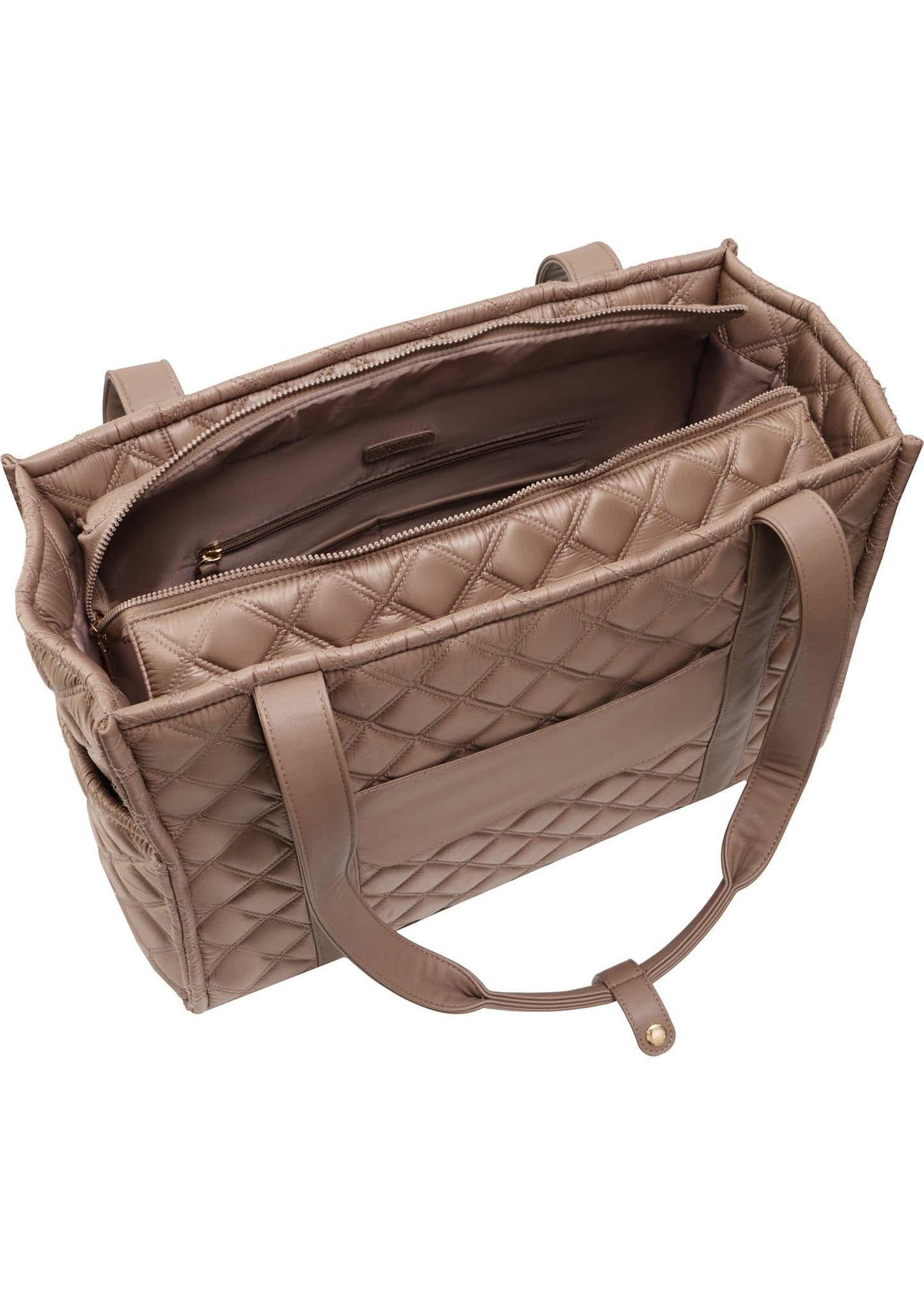 Joan & David The Daphne Diamond Quilted Square Tote