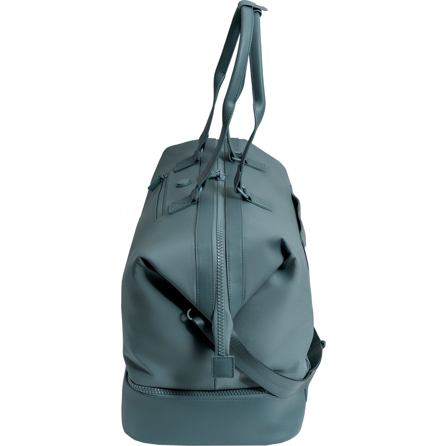 Max Studio Sport Nylon & Faux Leather Drop Bottom Duffel Bag