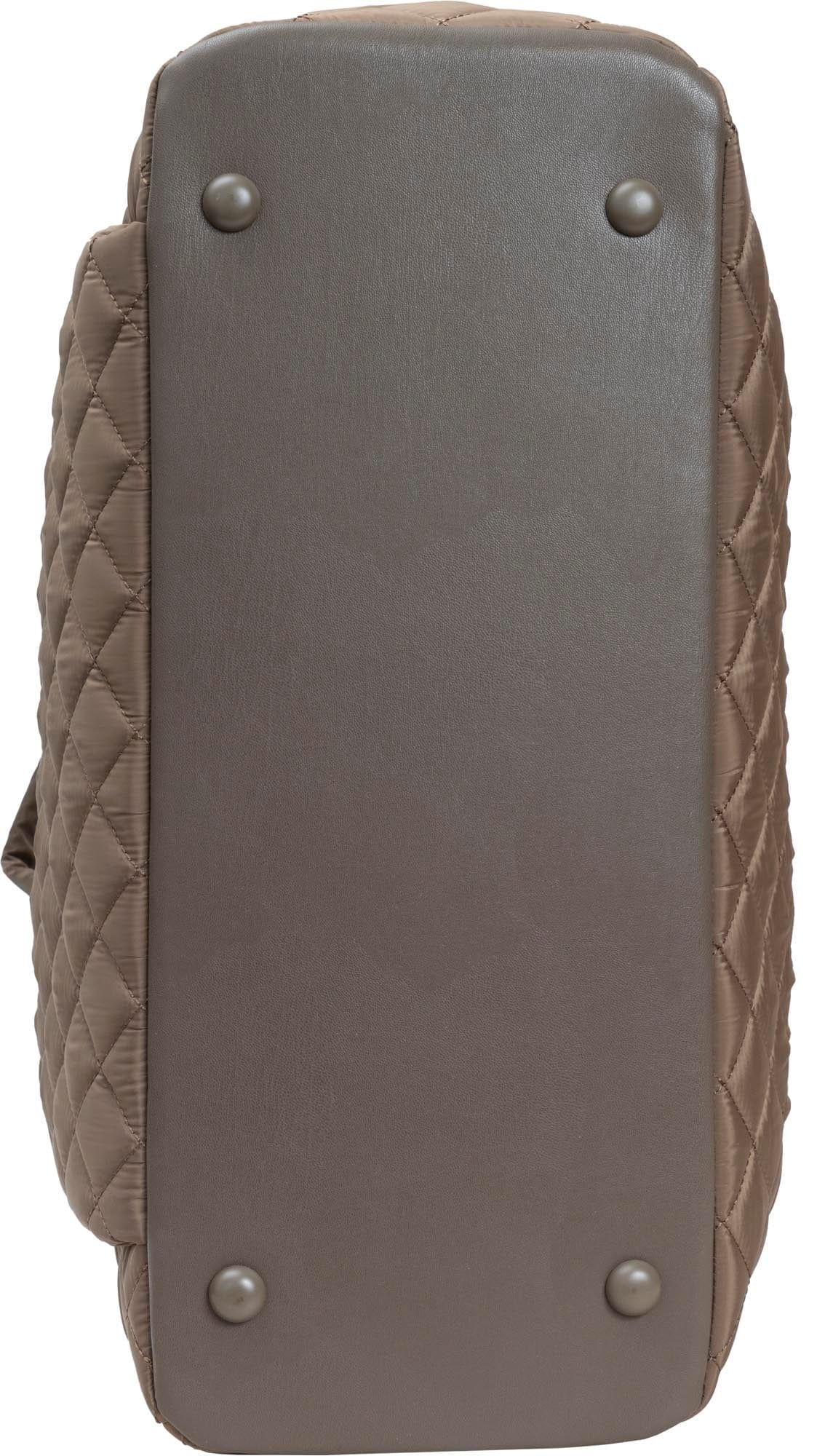 Ellen Tracy 20 Inch Diamond Nylon Quilted Travel Duffel