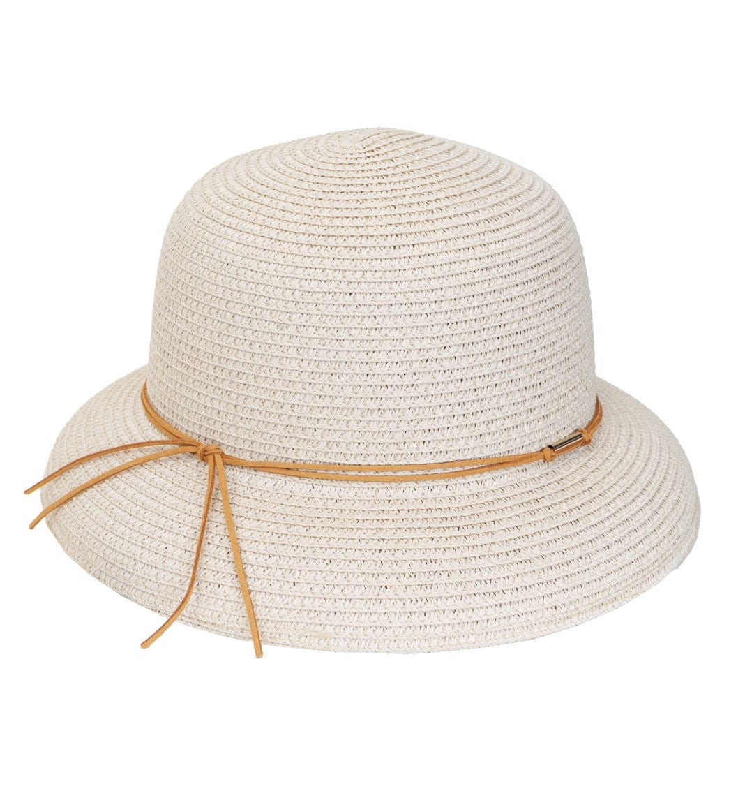 Magid Straw Brown Tie Bucket Hat