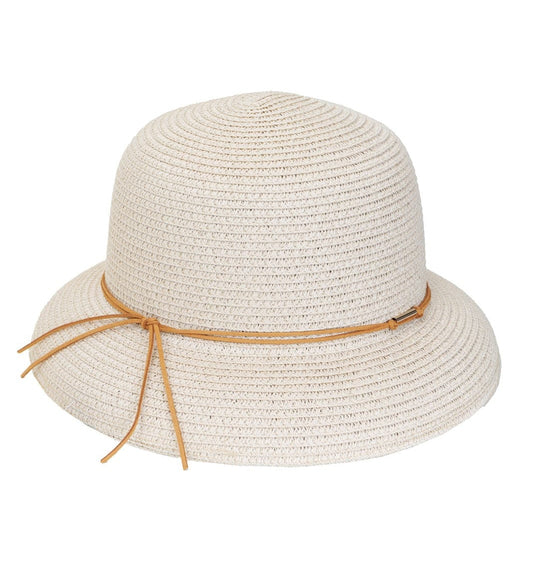 Magid Straw Brown Tie Bucket Hat