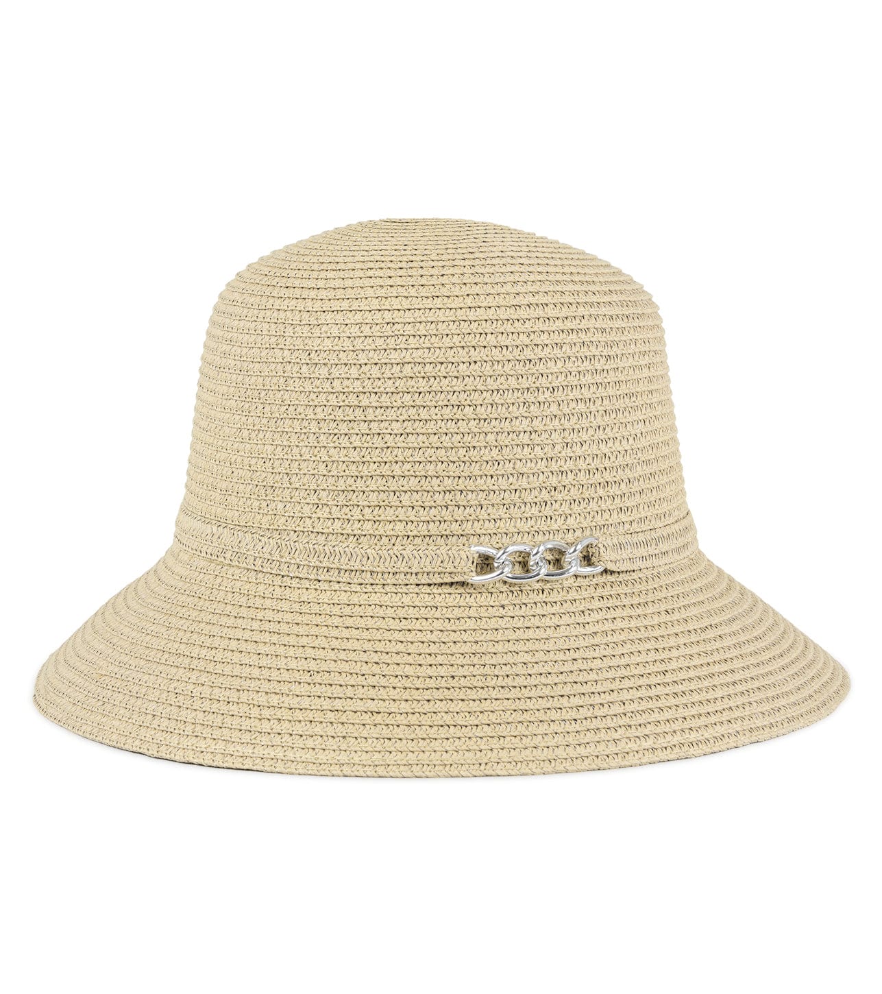 Magid Chain Accent Straw Bucket Hat