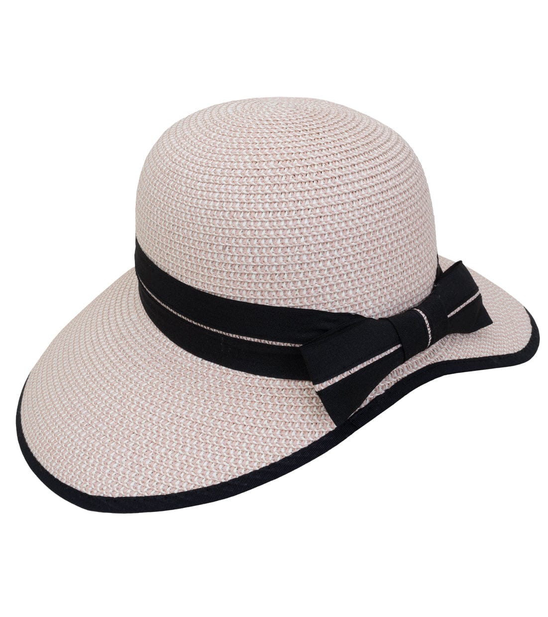 Magid Bow Two Tone Straw Bucket Hat