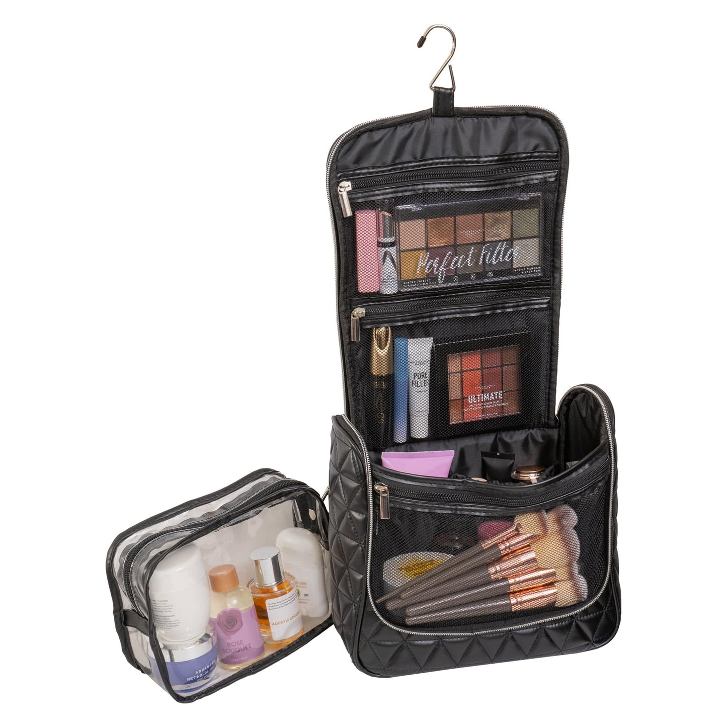 Joan & David The Triangle Quilted Hanging Toiletry Bag