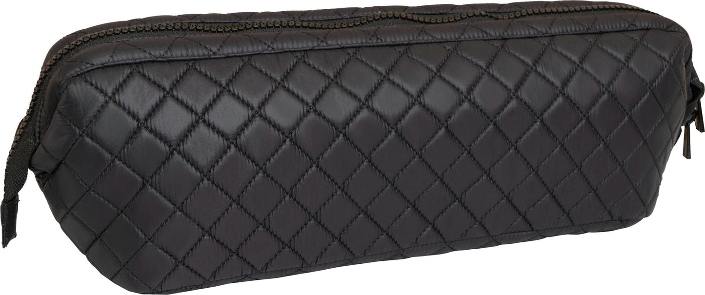 Joan & David Diamond Quilted Puffer Nylon Hair Tool Travel Bag