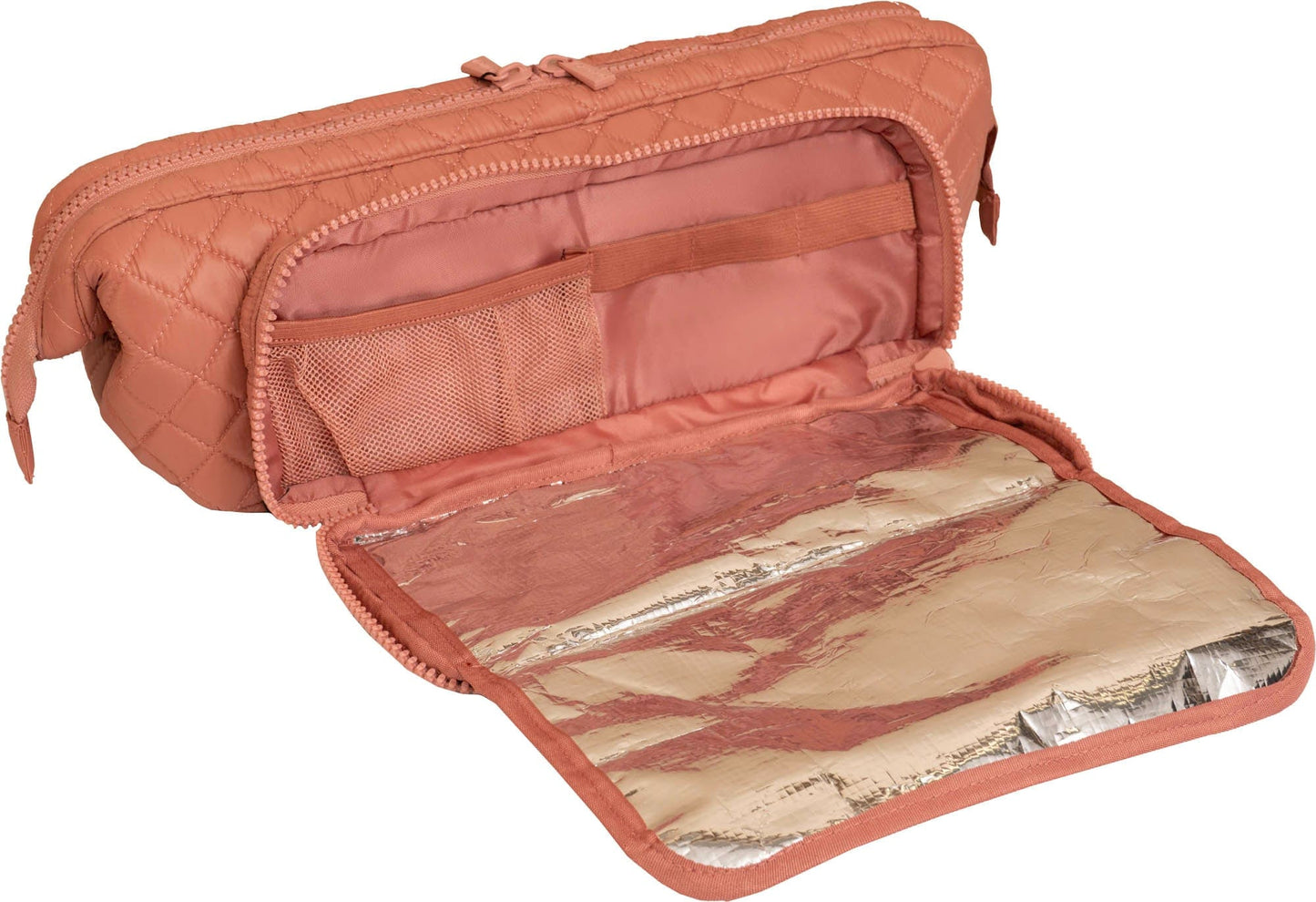Joan & David Diamond Quilted Puffer Nylon Hair Tool Travel Bag