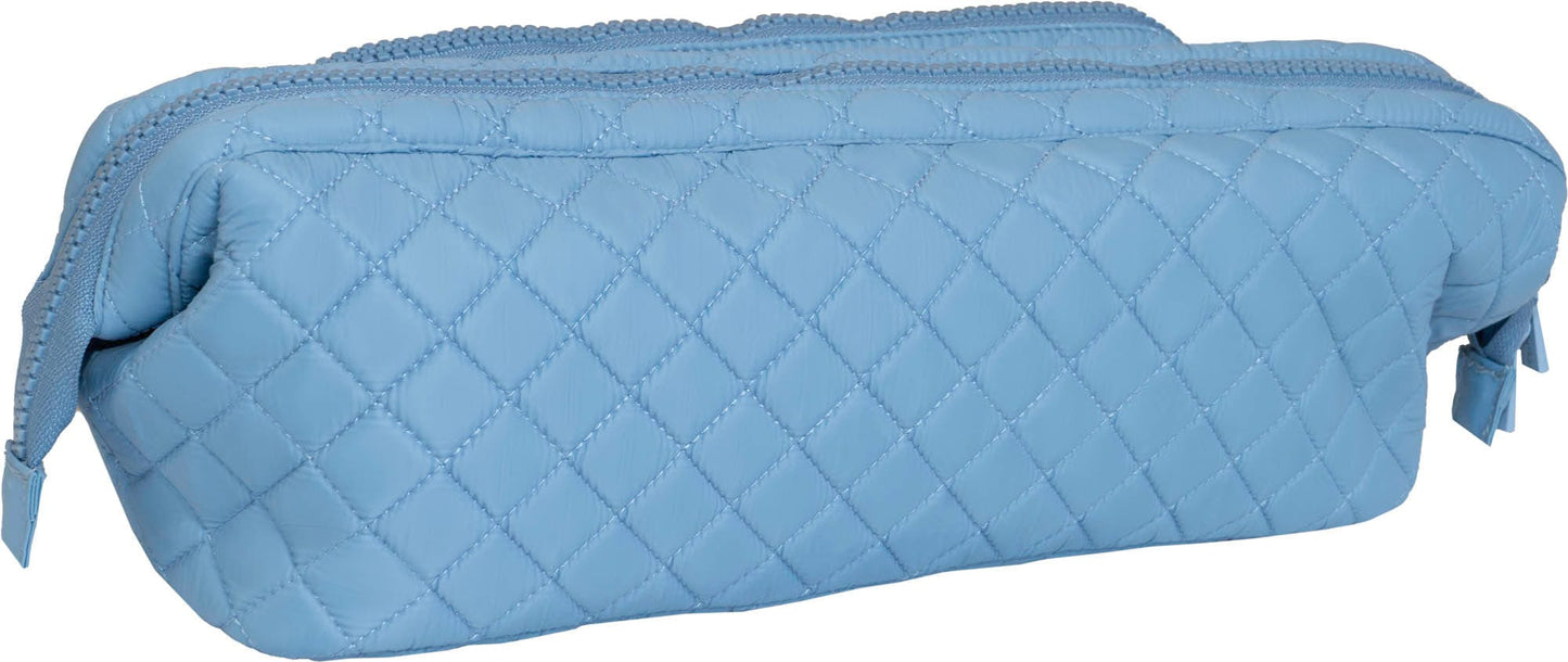 Joan & David Diamond Quilted Puffer Nylon Hair Tool Travel Bag