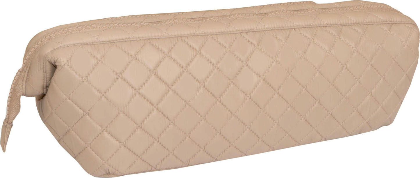 Joan & David Diamond Quilted Puffer Nylon Hair Tool Travel Bag