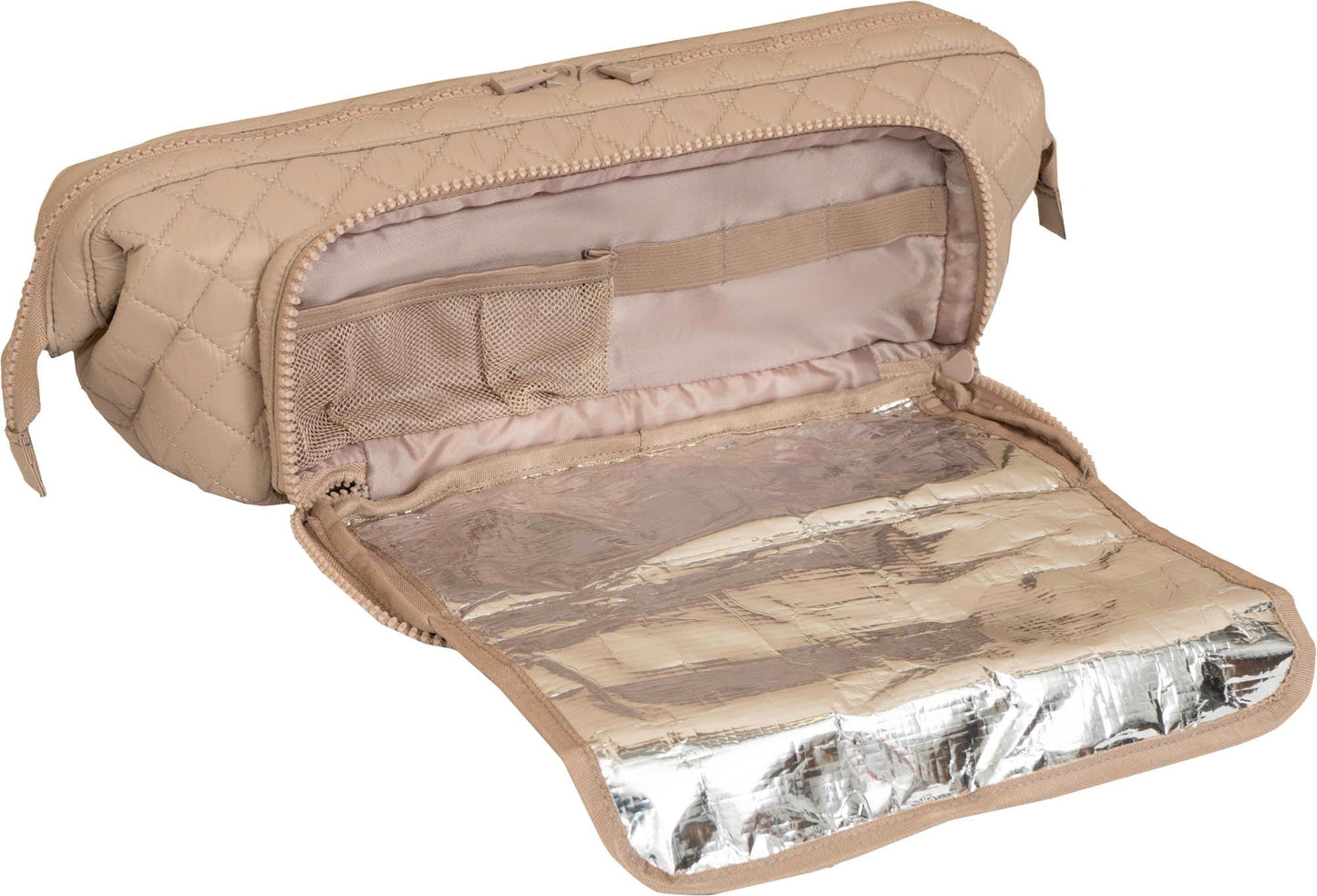 Joan & David Diamond Quilted Puffer Nylon Hair Tool Travel Bag