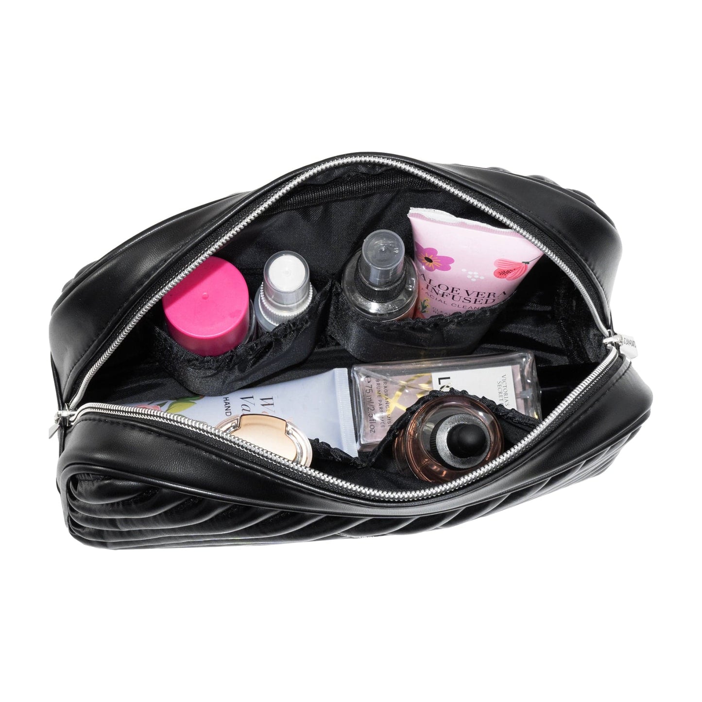 Joan & David The Diagonal Quilted Toiletry Case